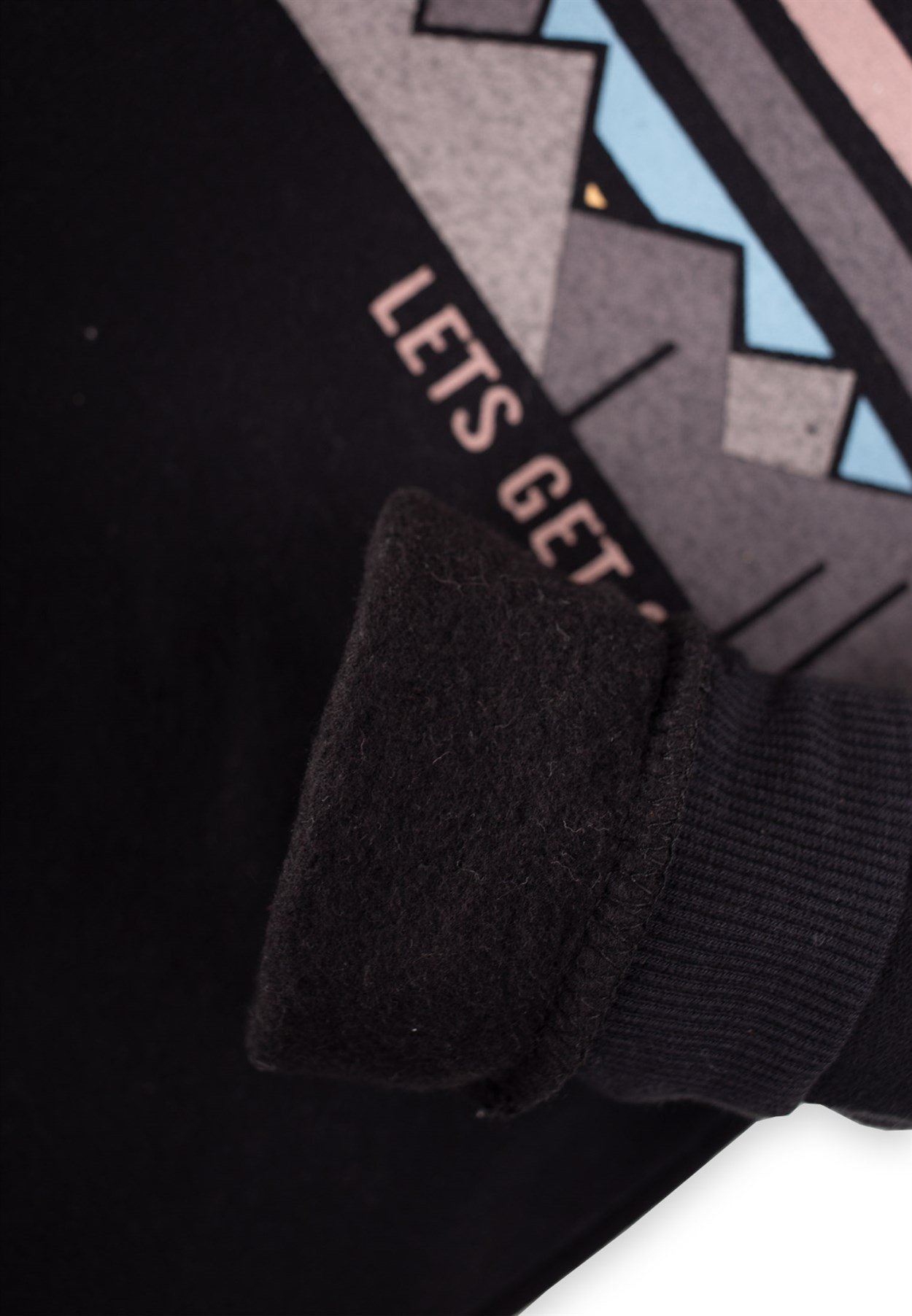 CigitLets Get Outsıde Baskılı Sweatshirt 2-7 Yaş Siyah