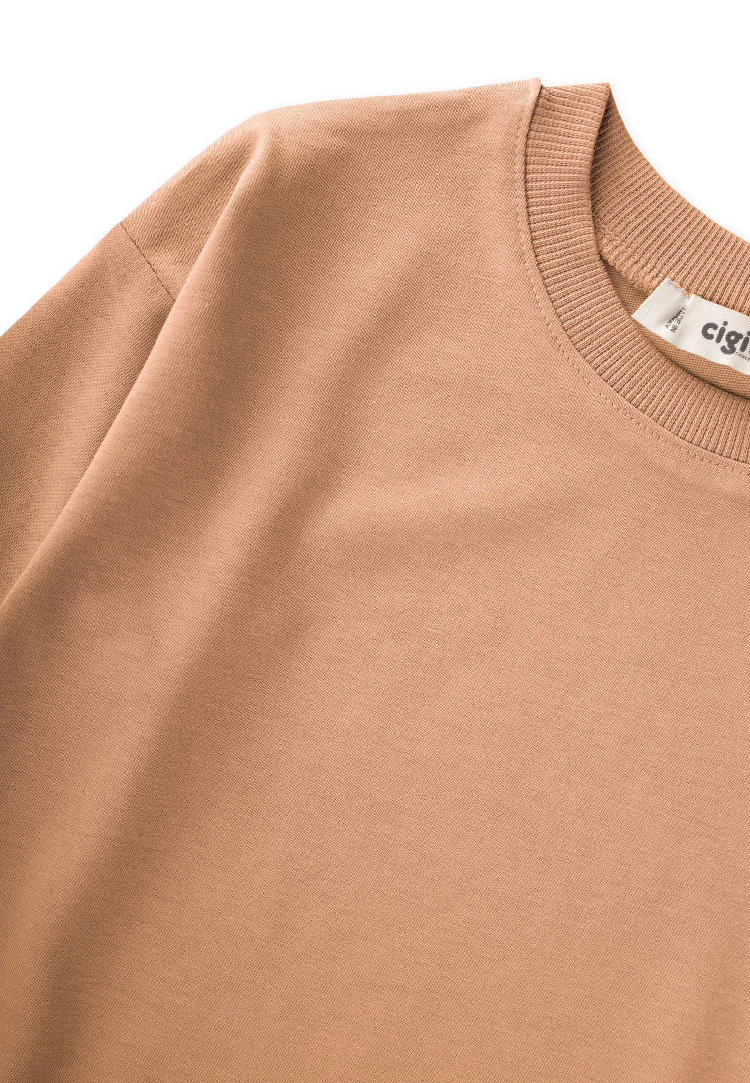 CigitMevsimlik Basic T-Shırt 2-10 Yaş CAMEL