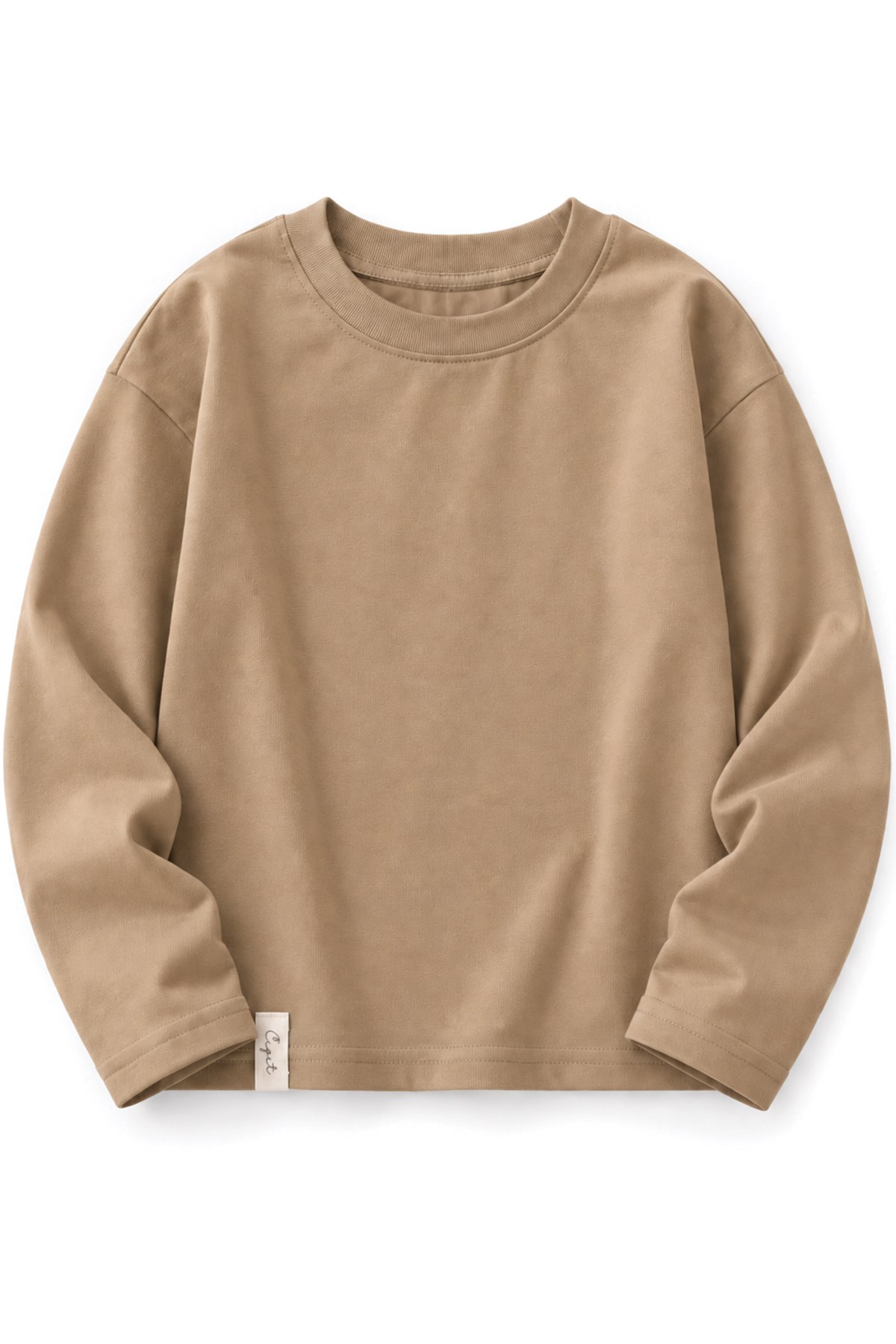 CigitMevsimlik Basic T-Shırt 2-10 Yaş Camel