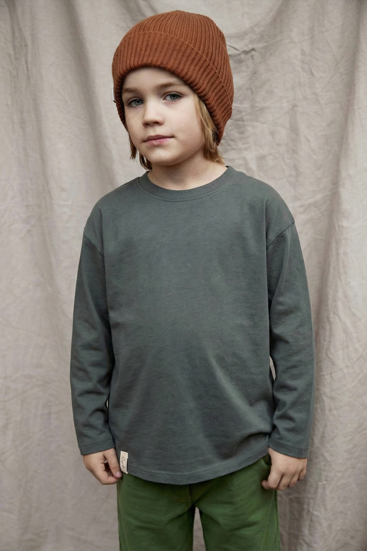 CigitMevsimlik Basic T-Shırt 2-10 Yaş Yeşil