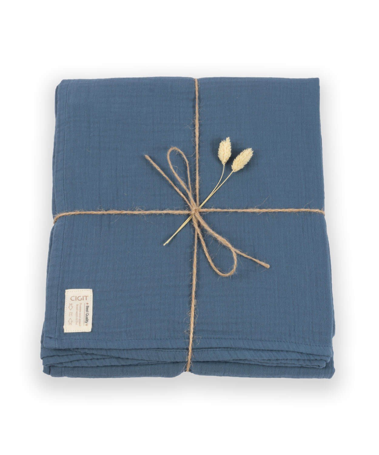 100174-18Müslin Bebek Çarşafı (Yıkanmıştır) 120X150cm +/ - 2 cm İndigo Mavi - CigitCigitMüslin Bebek Çarşafı (Yıkanmıştır) 120X150cm +/ - 2 cm İndigo Mavi