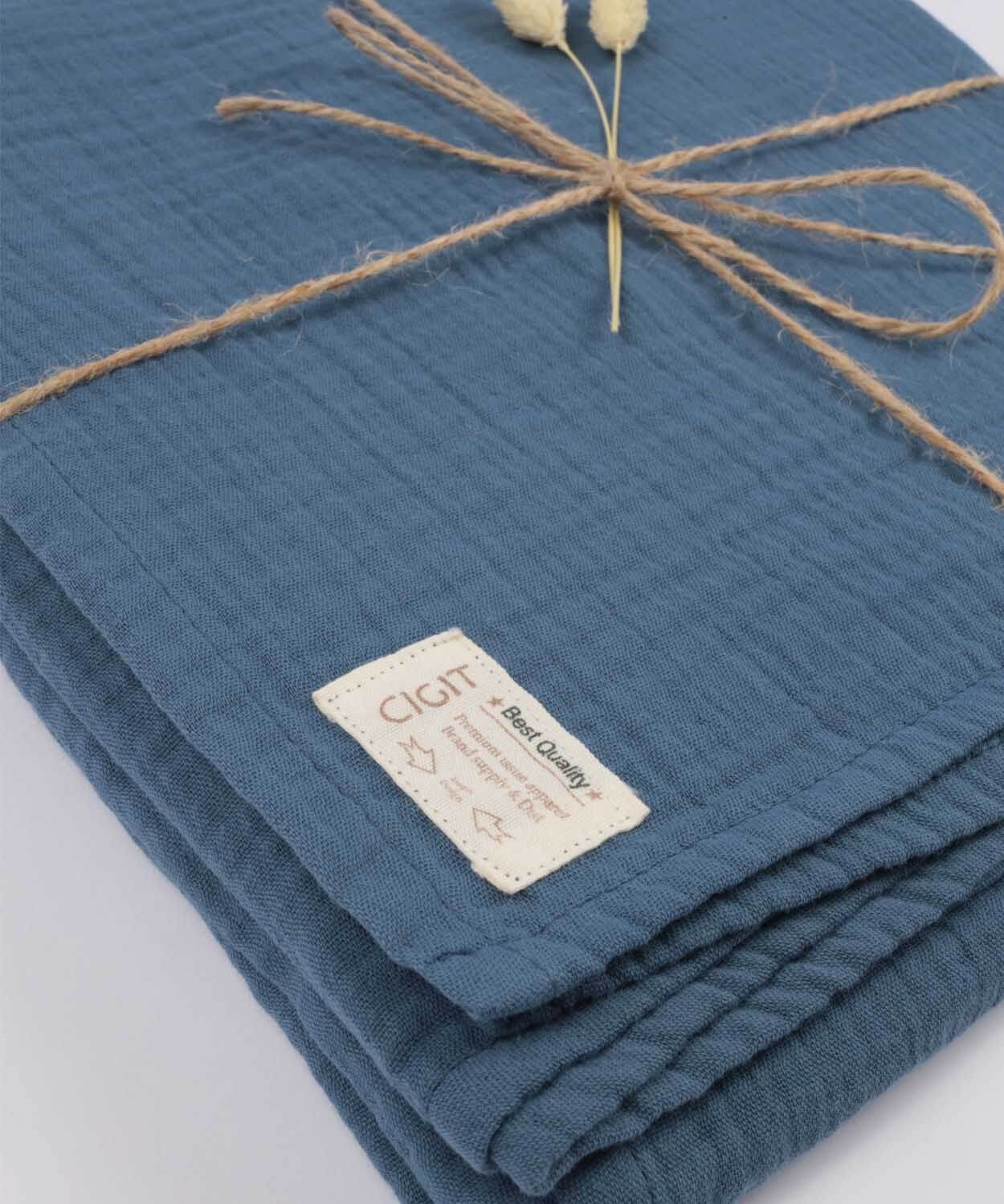 100174-18Müslin Bebek Çarşafı (Yıkanmıştır) 120X150cm +/ - 2 cm İndigo Mavi - CigitCigitMüslin Bebek Çarşafı (Yıkanmıştır) 120X150cm +/ - 2 cm İndigo Mavi