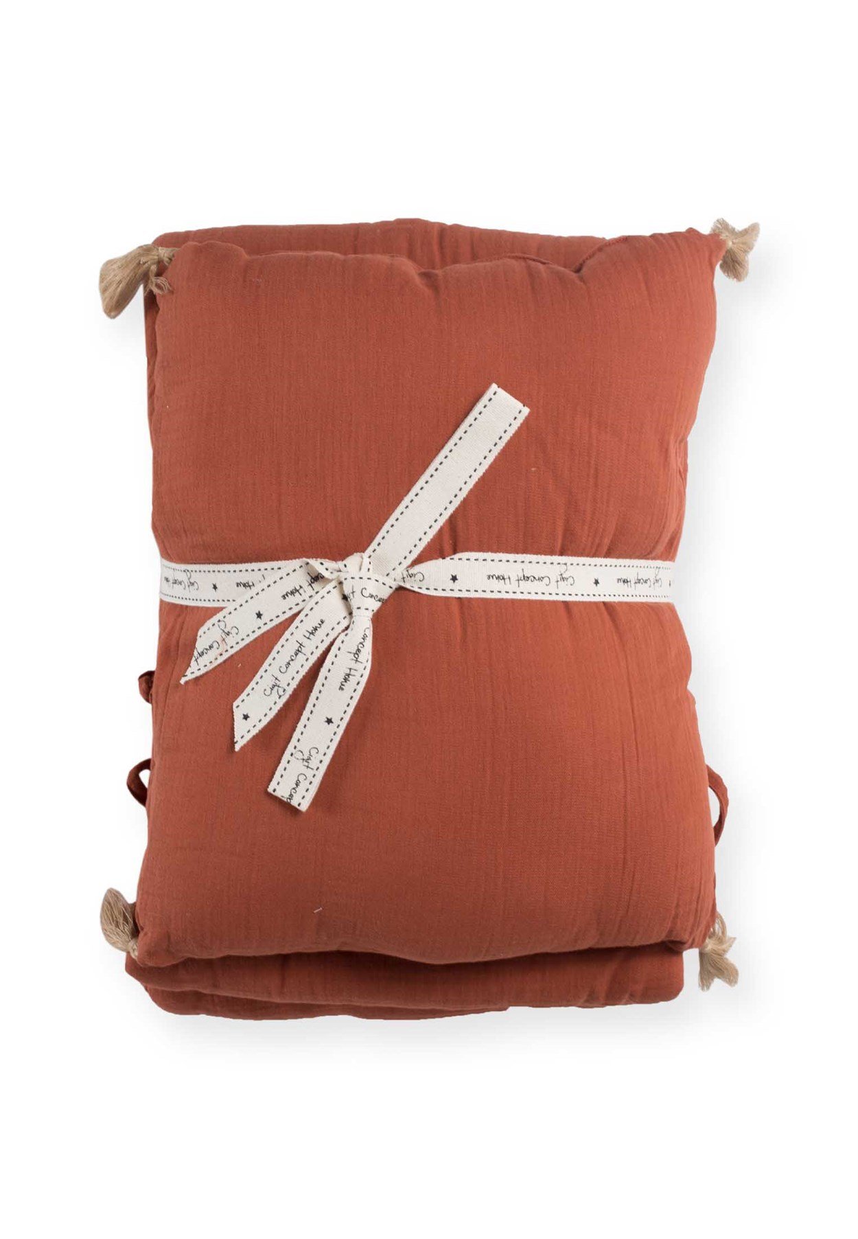 100151 - 1400Müslin Bebek Yatak Koruma Yastık Seti (Yıkanmıştır) 32X180 cm +/- 2 cm Rust CigitMüslin Bebek Yatak Koruma Yastık Seti (Yıkanmıştır) 32X180 cm +/- 2 cm Rust