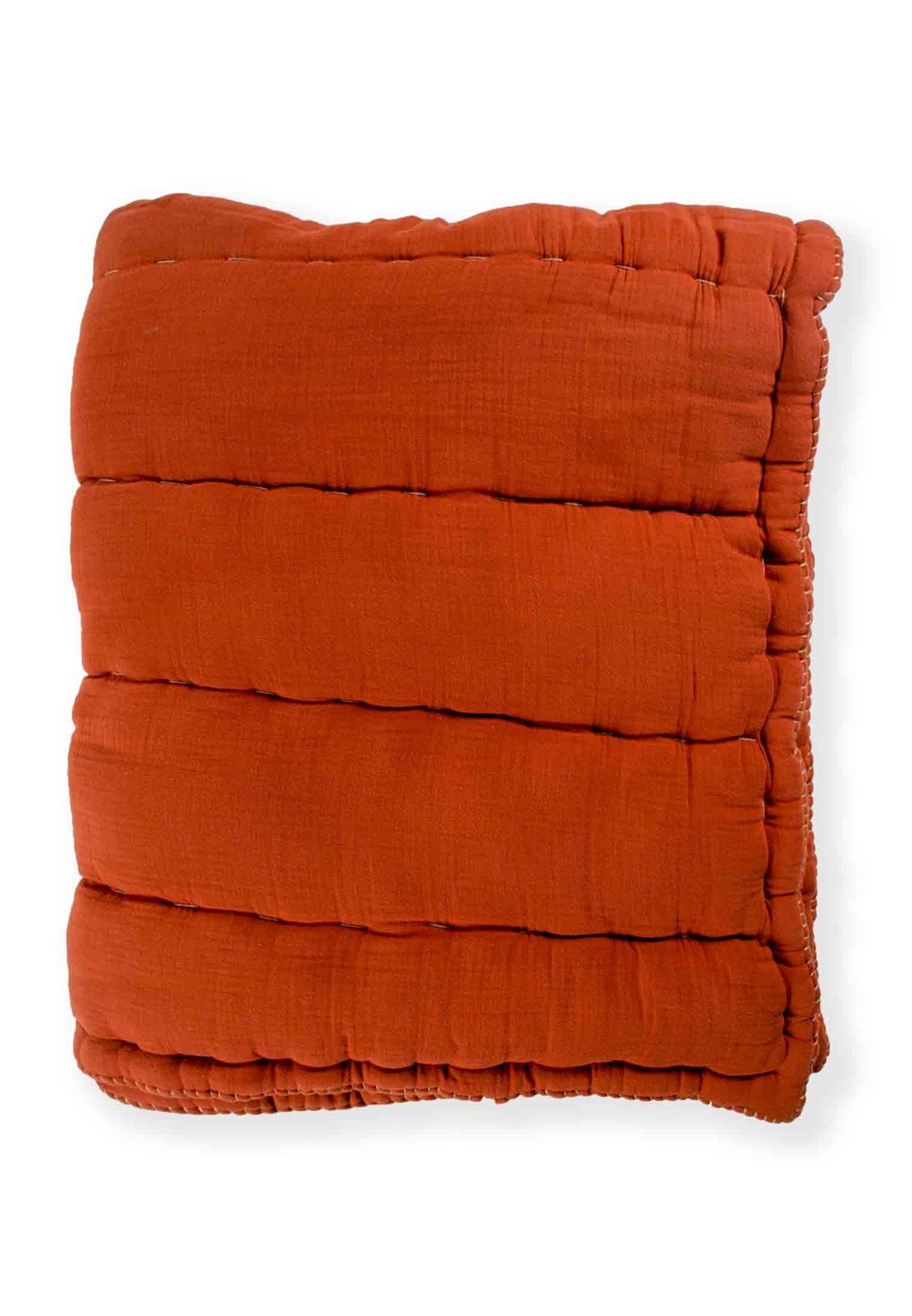 100229 - 1400Müslin El İşi Overloklu Yorgan100X120 cm Rust - CigitCigitMüslin El İşi Overloklu Yorgan100X120 cm Rust 