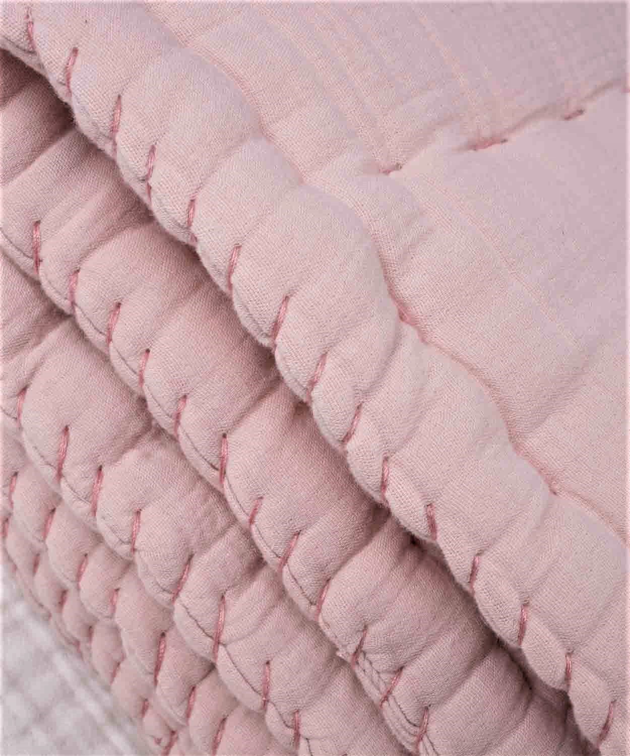 100229-185Müslin El İşi Overloklu Yorgan100X120 cm Pudra - CigitCigitMüslin El İşi Overloklu Yorgan100X120 cm Pudra