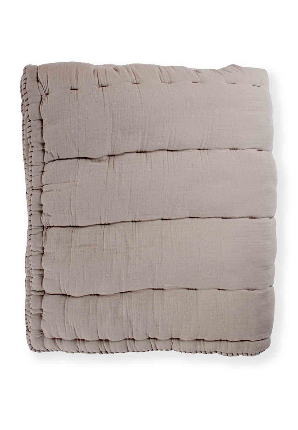 100229 - 777Müslin El İşi Overloklu Yorgan100X120 cm Vizon  - CigitCigitMüslin El İşi Overloklu Yorgan100X120 cm Vizon 