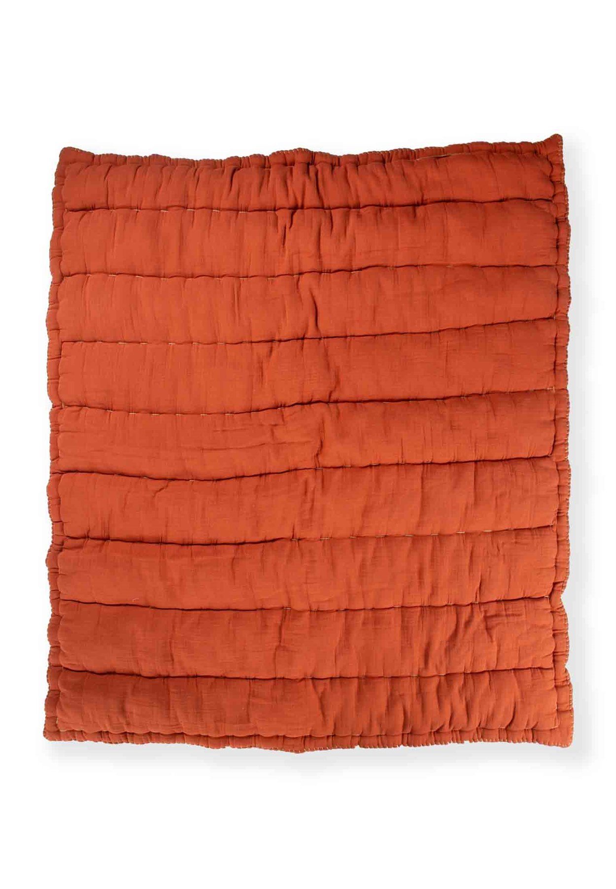 100229 - 1400Müslin El İşi Overloklu Yorgan100X120 cm Rust - CigitCigitMüslin El İşi Overloklu Yorgan100X120 cm Rust 