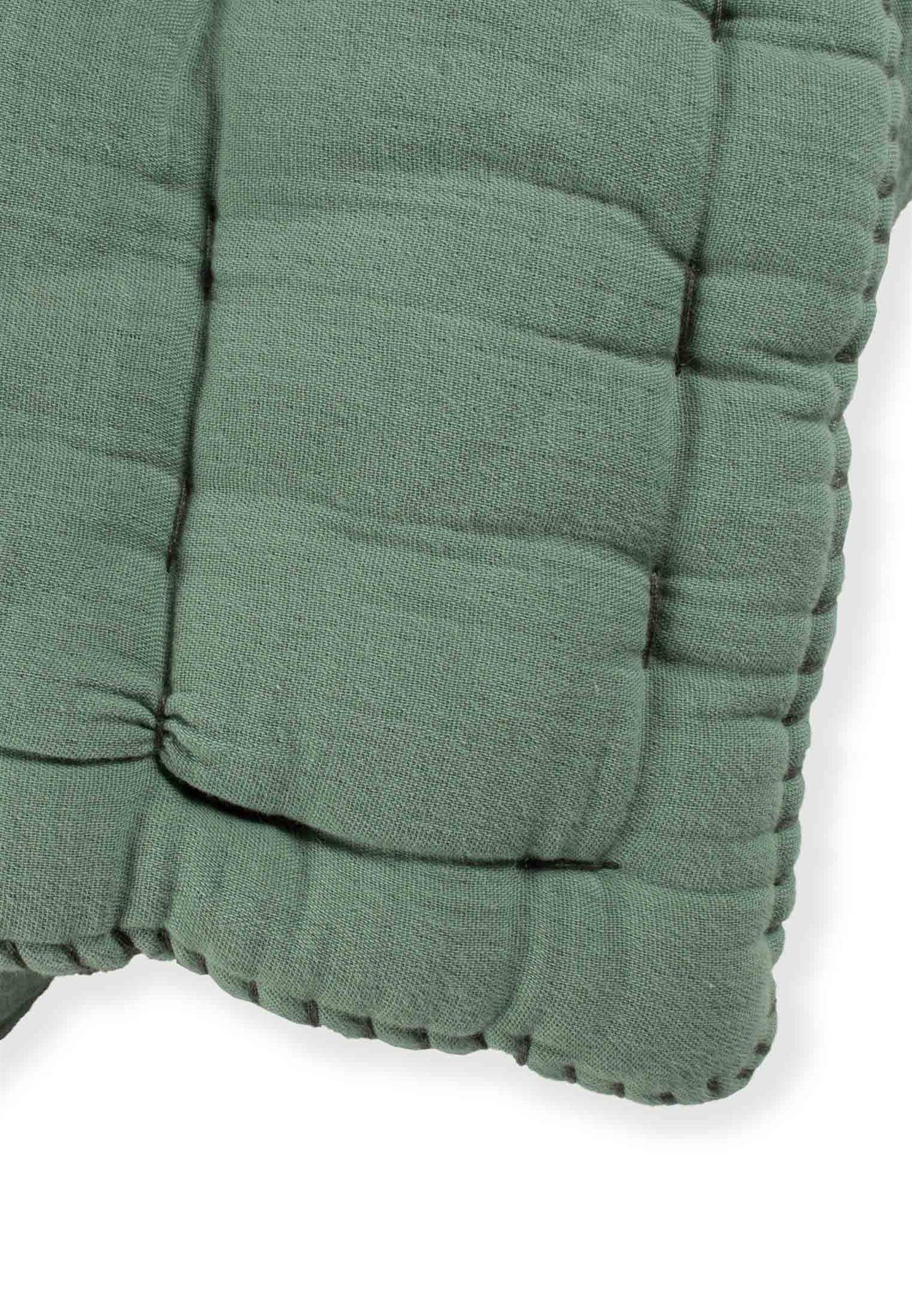 100229 - 58Müslin El İşi Overloklu Yorgan100X120 cm Yeşil  - CigitCigitMüslin El İşi Overloklu Yorgan100X120 cm Yeşil 
