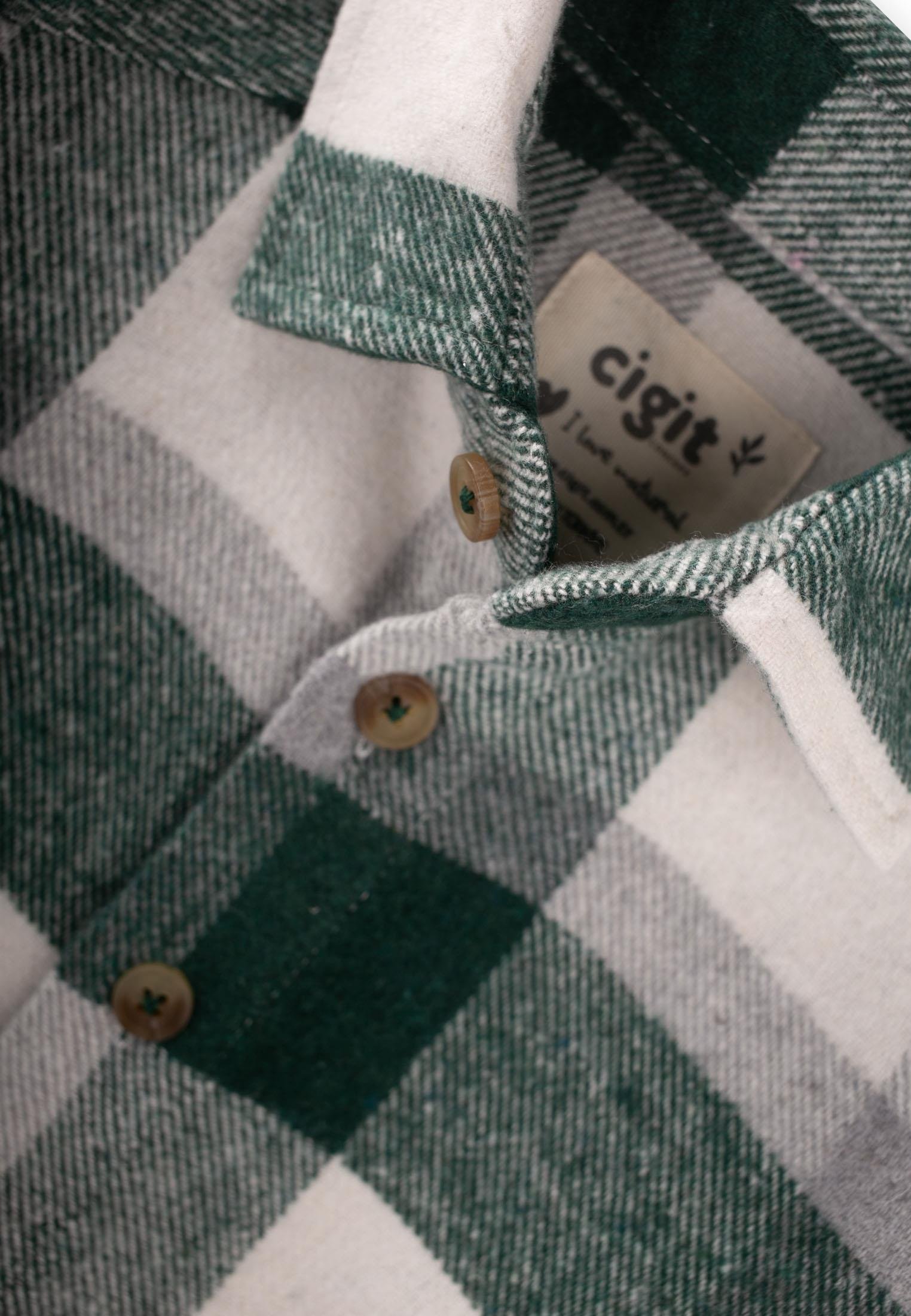 CigitOduncu Gömleği 1-9 Yaş HAKİ EKOSELİ