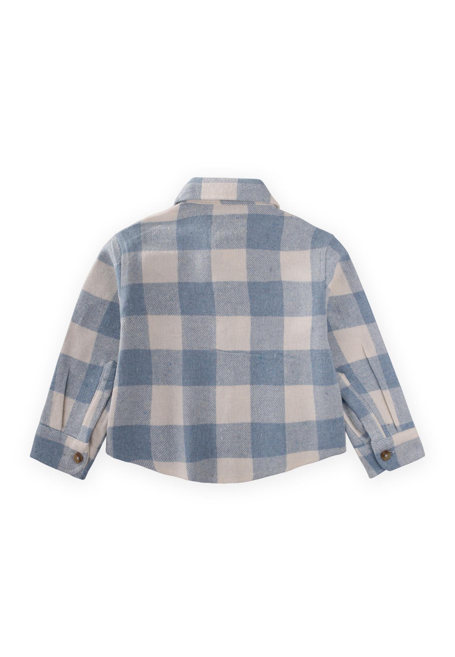 CigitOduncu Gömleği 1-9 Yaş MAVİ EKOSE