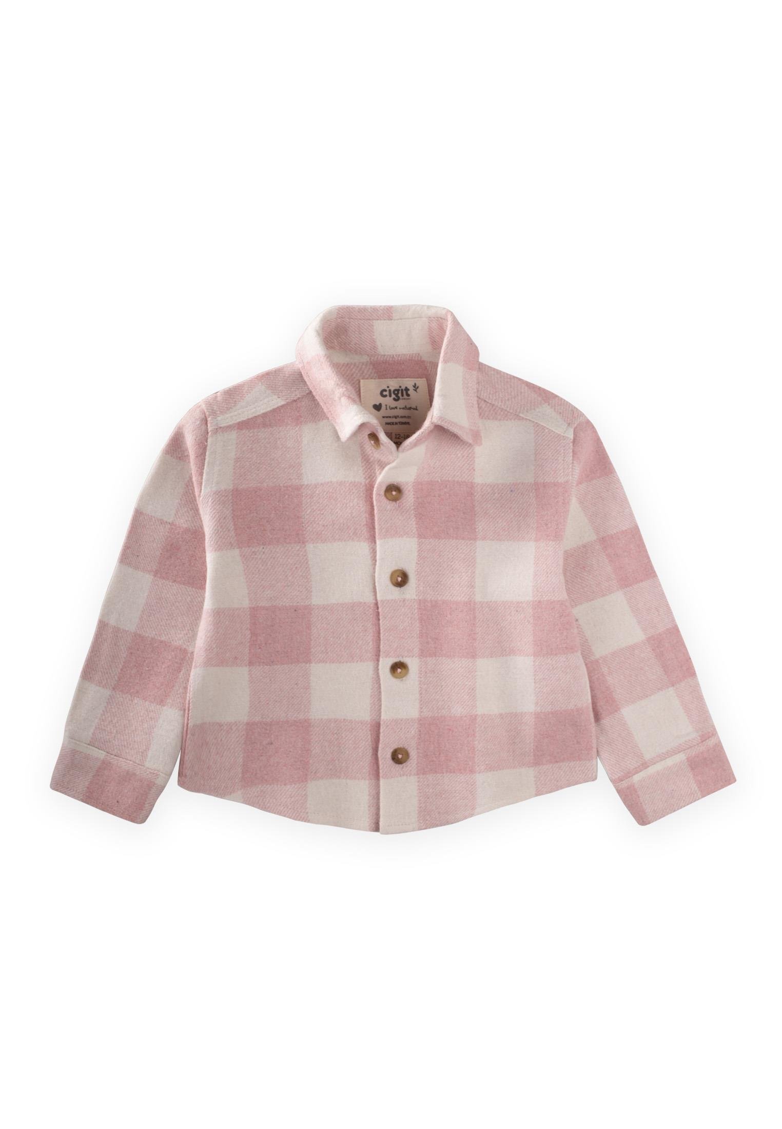 CigitOduncu Gömleği 1-9 Yaş PEMBE EKOSE