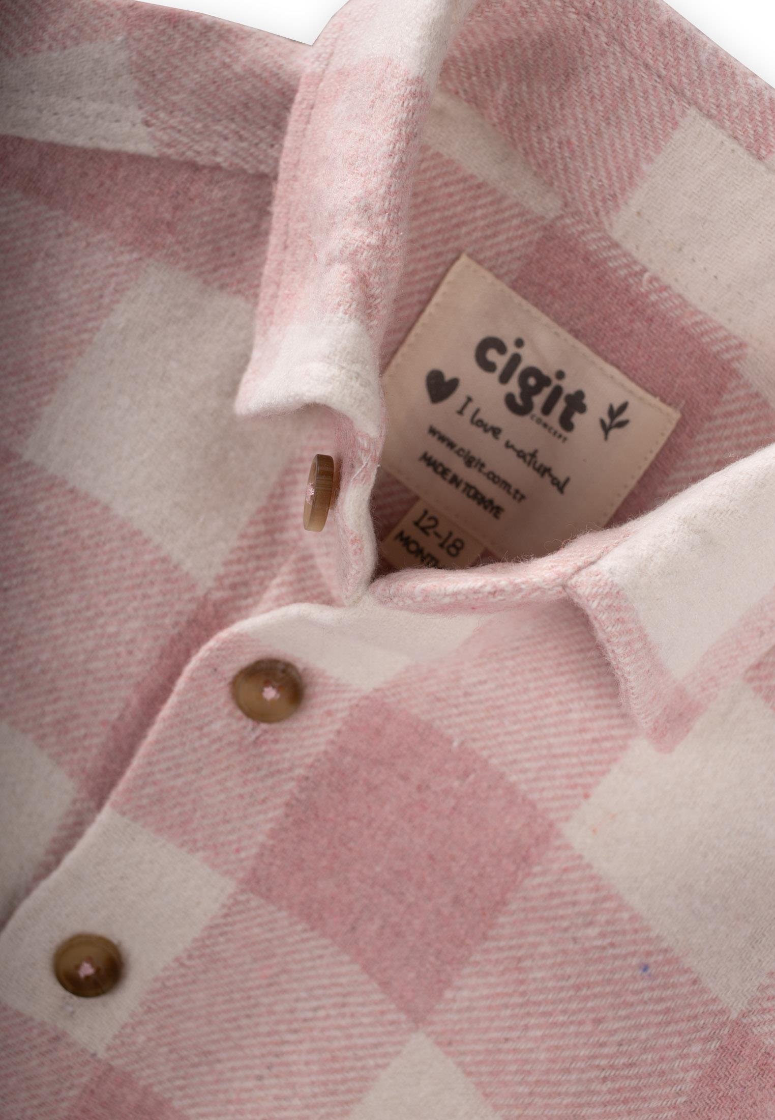 CigitOduncu Gömleği 1-9 Yaş PEMBE EKOSE