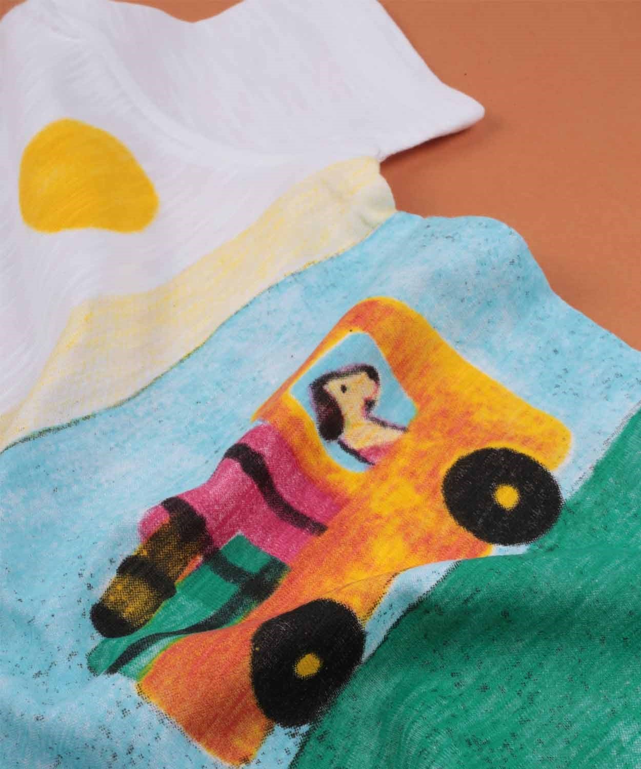 61670-014OMUZU PATLI KAMYONET BASKILI BEBE T-SHIRT 1-4 YAS BEYAZ - cigit.com.trCigitOmzu Patlı Kamyonet Baskılı Erkek Bebek Tişört 1-4 yaş Beyaz