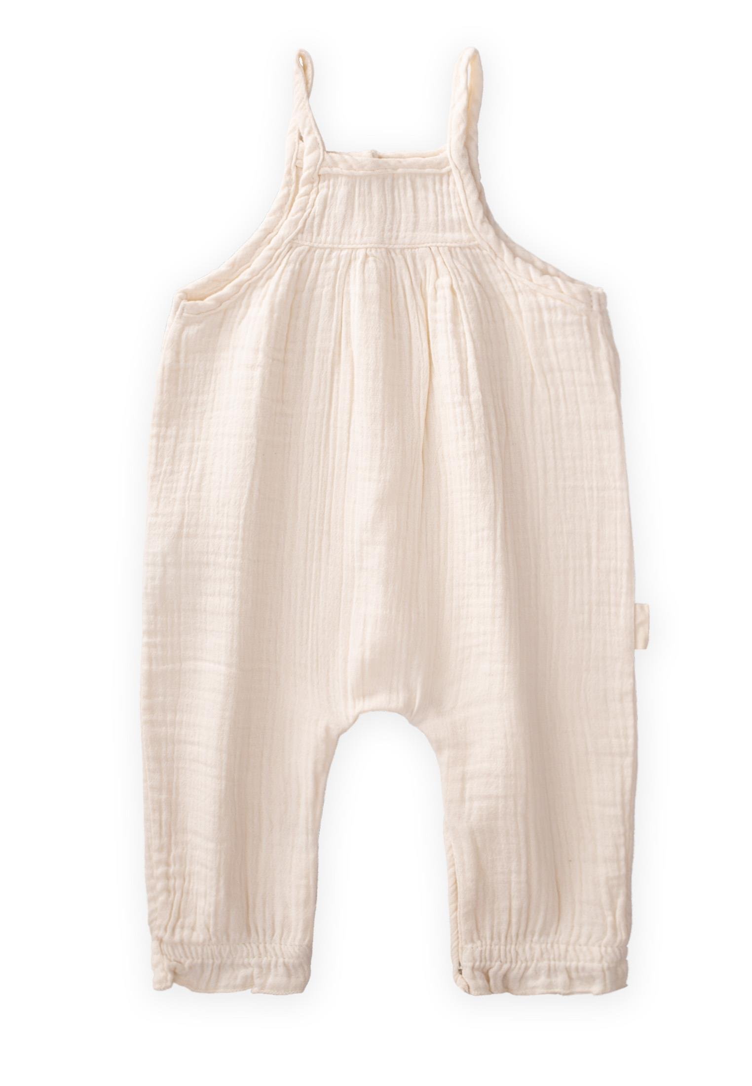 CigitOrganic Askılı Tulum 0-2 Yaş NATUREL