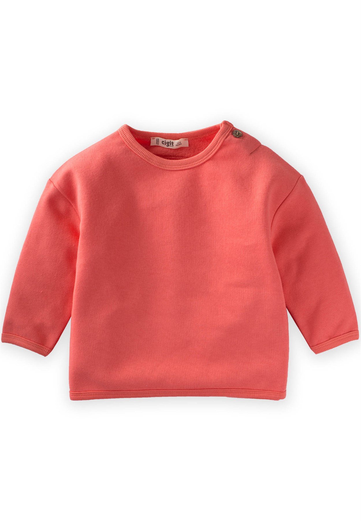 81035 - 5230Oversize Etiket Detaylı Sweatshirt 1-5 Yaş Yavru Ağzı - CigitCigitOversize Etiket Detaylı Sweatshirt 1-5 Yaş Yavru Ağzı