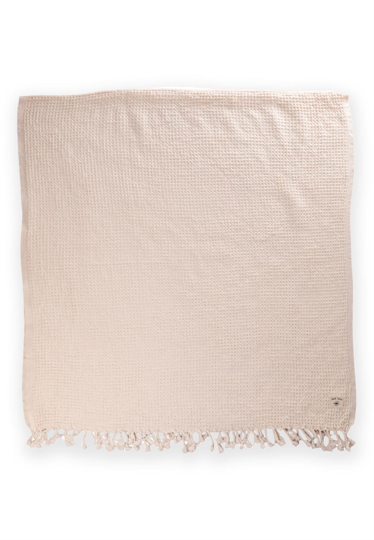 CigitPike Boyalı Peştemal Havlu (Yıkanmıştır) 90X180 Cm Naturel