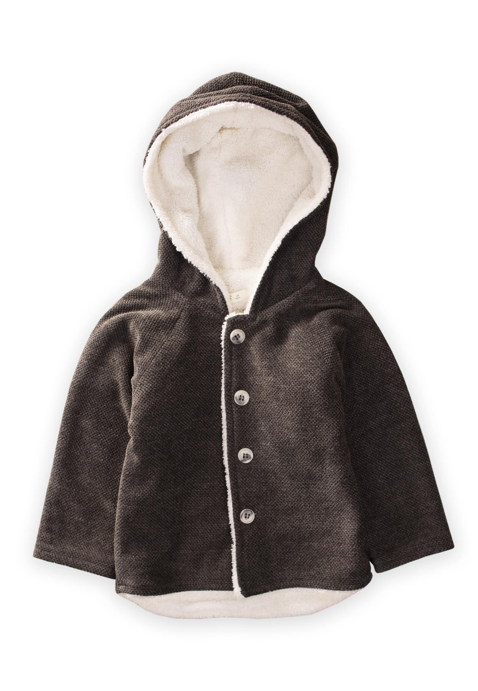 CigitReglan Kol Kapşonlu Sweatshırt 2-6 Yaş SİYAH