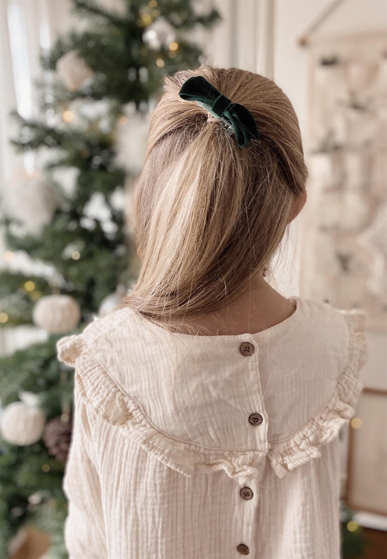 CigitRobası Nakışlı Müslin Elbise 2-8 Yaş KREM