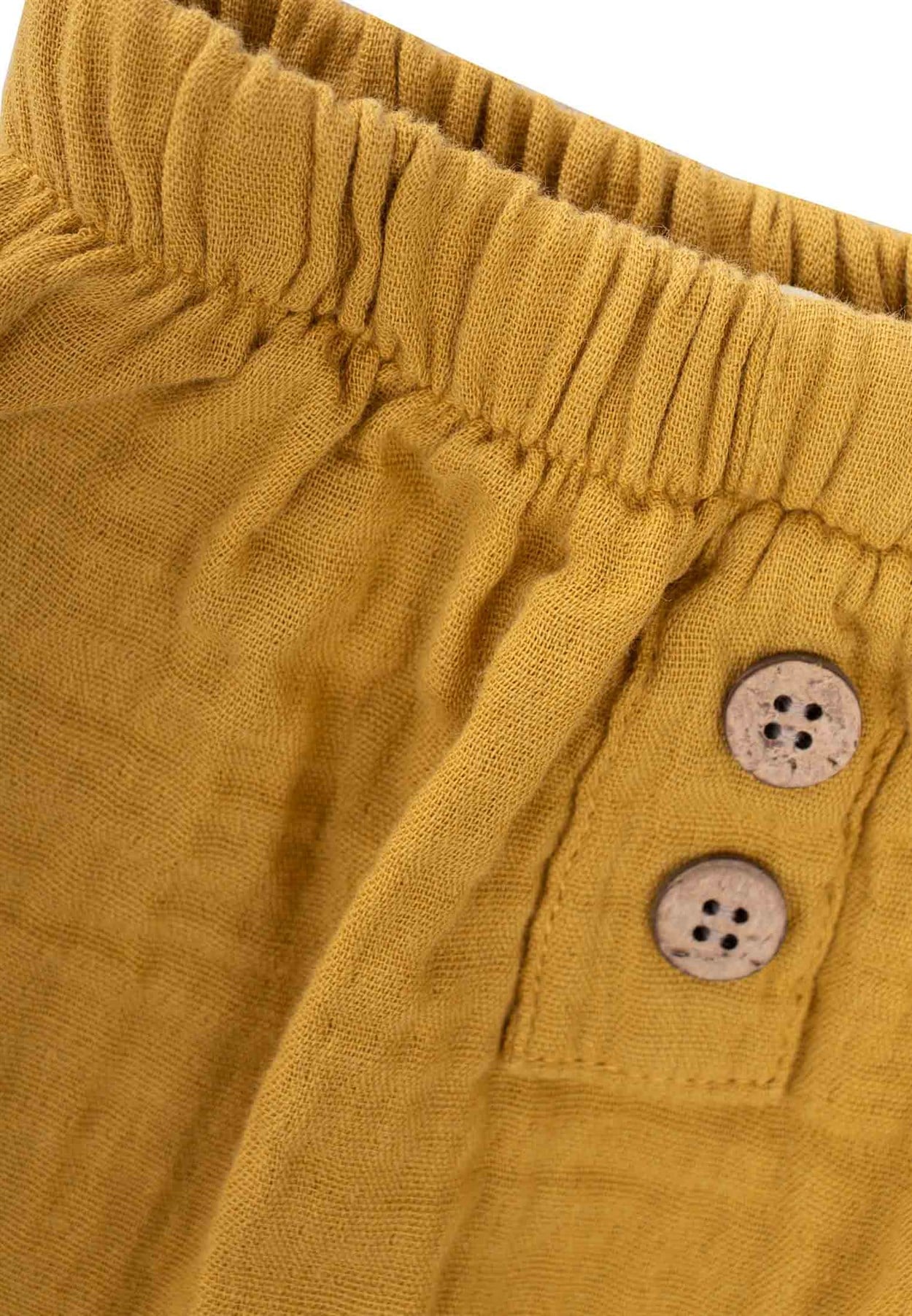 62570 - 5006Sahte Patlı Müslin Short 0-4 Yaş Hardal Sarı - Yeni SezonCigitSahte Patlı Müslin Short 0-4 Yaş Hardal Sarı