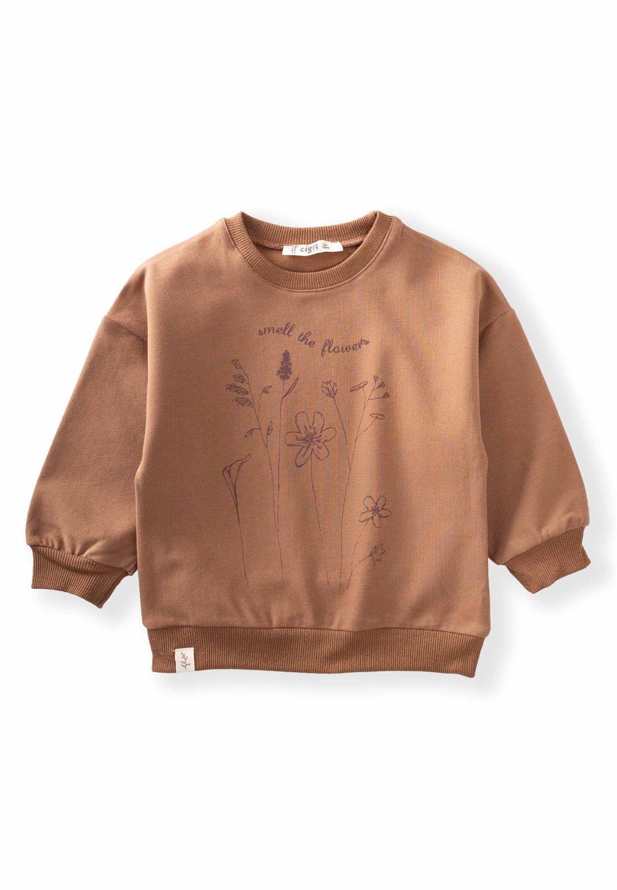 80997 - 5025Smell The Flowers Baskılı Sweatshirt 2-8 Yaş Kahverengi - Fırsat ÜrünüCigitSmell The Flowers Baskılı Sweatshirt 2-8 Yaş Kahverengi