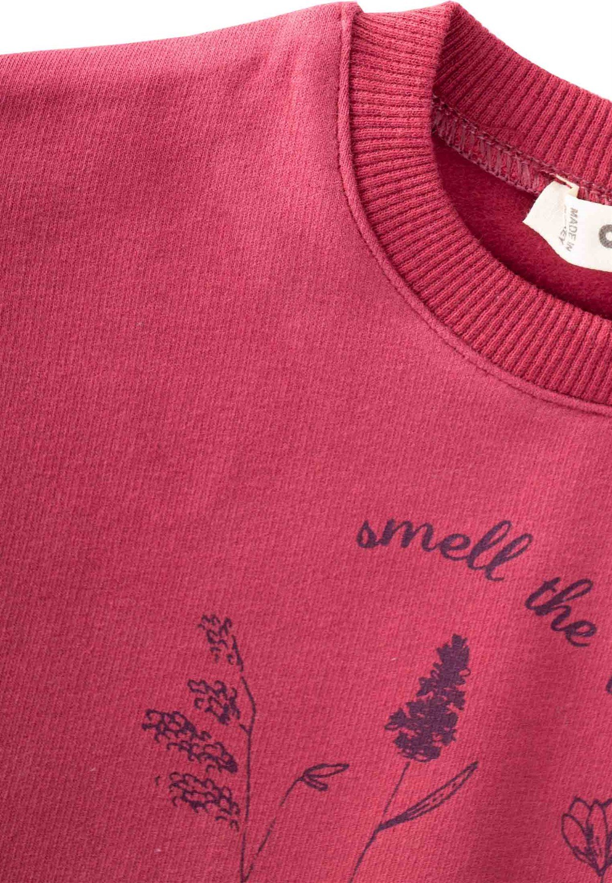 80997 - 5052Smell The Flowers Baskılı Sweatshirt 2-8 Yaş Bordo - Fırsat ÜrünüCigitSmell The Flowers Baskılı Sweatshirt 2-8 Yaş Bordo