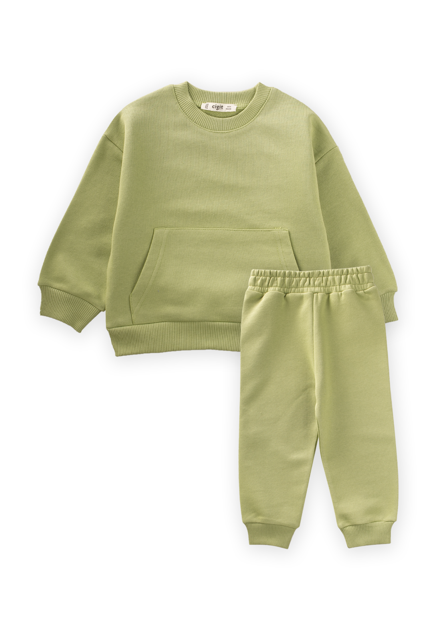 CigitSweatshirt takım 1-8 Yaş Yeşil