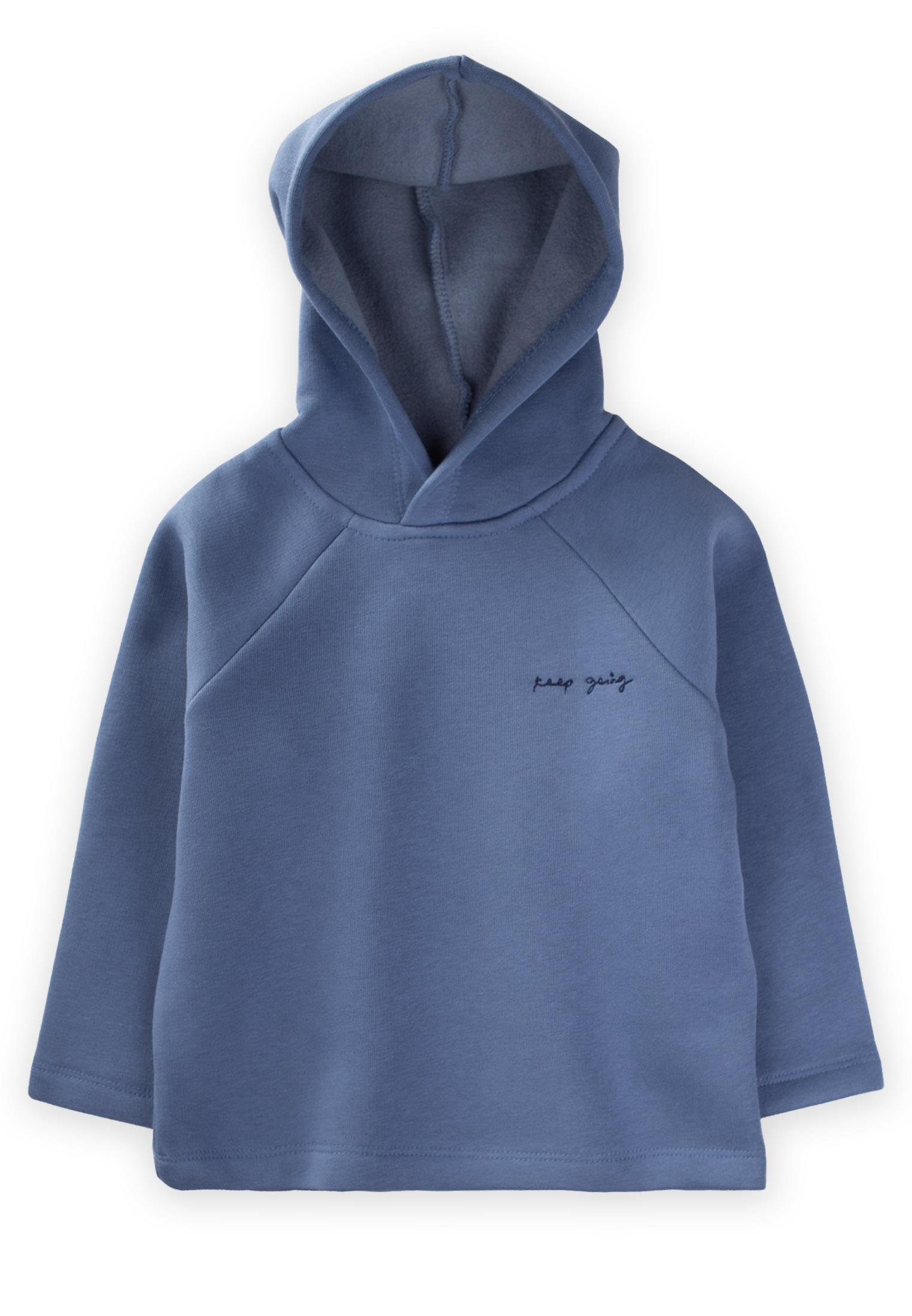 CigitÜç İplik Kapşonlu Sweat 3-8 Yaş İndigo Mavi