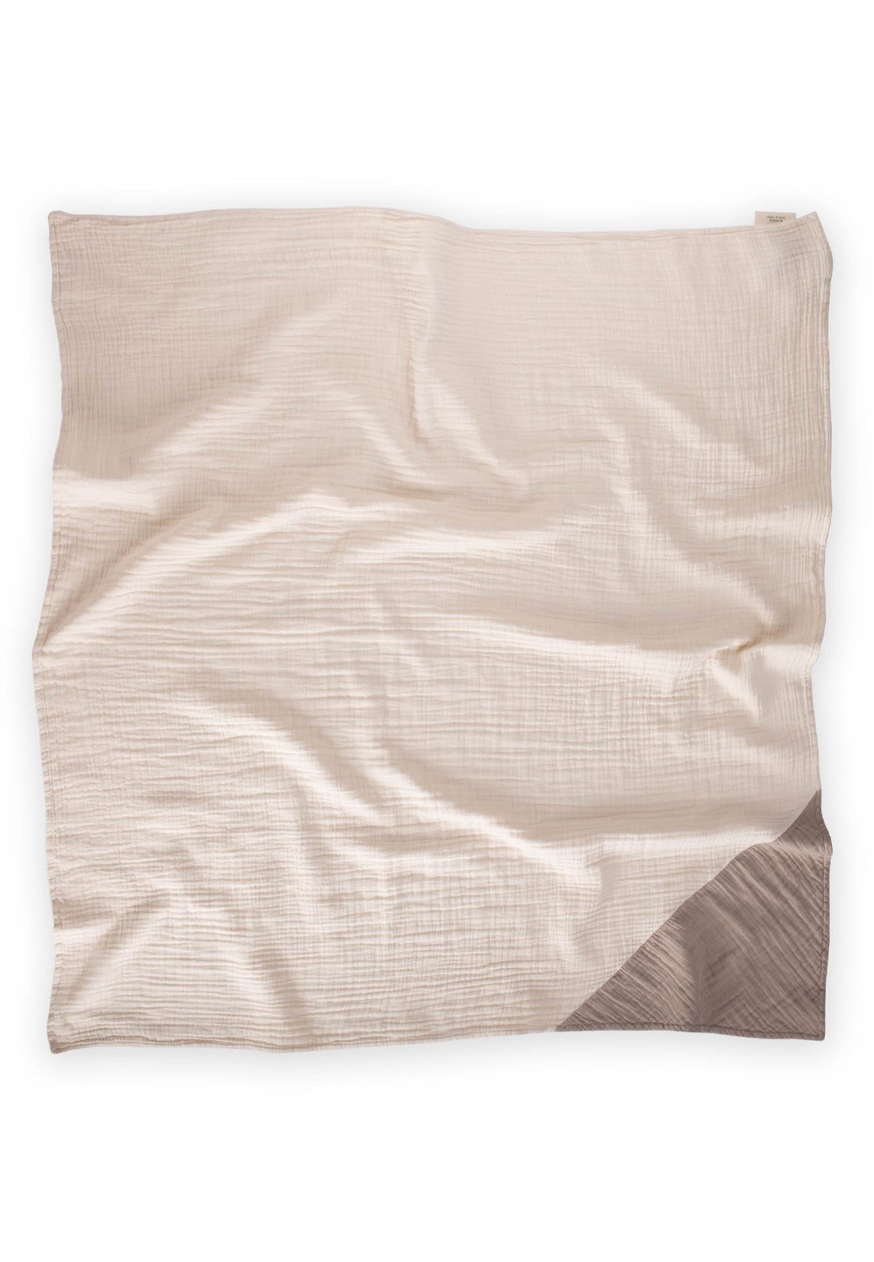 CigitÜçgen Köşeli Çift Kat Battaniye 85X90 Cm HAM VİZON 