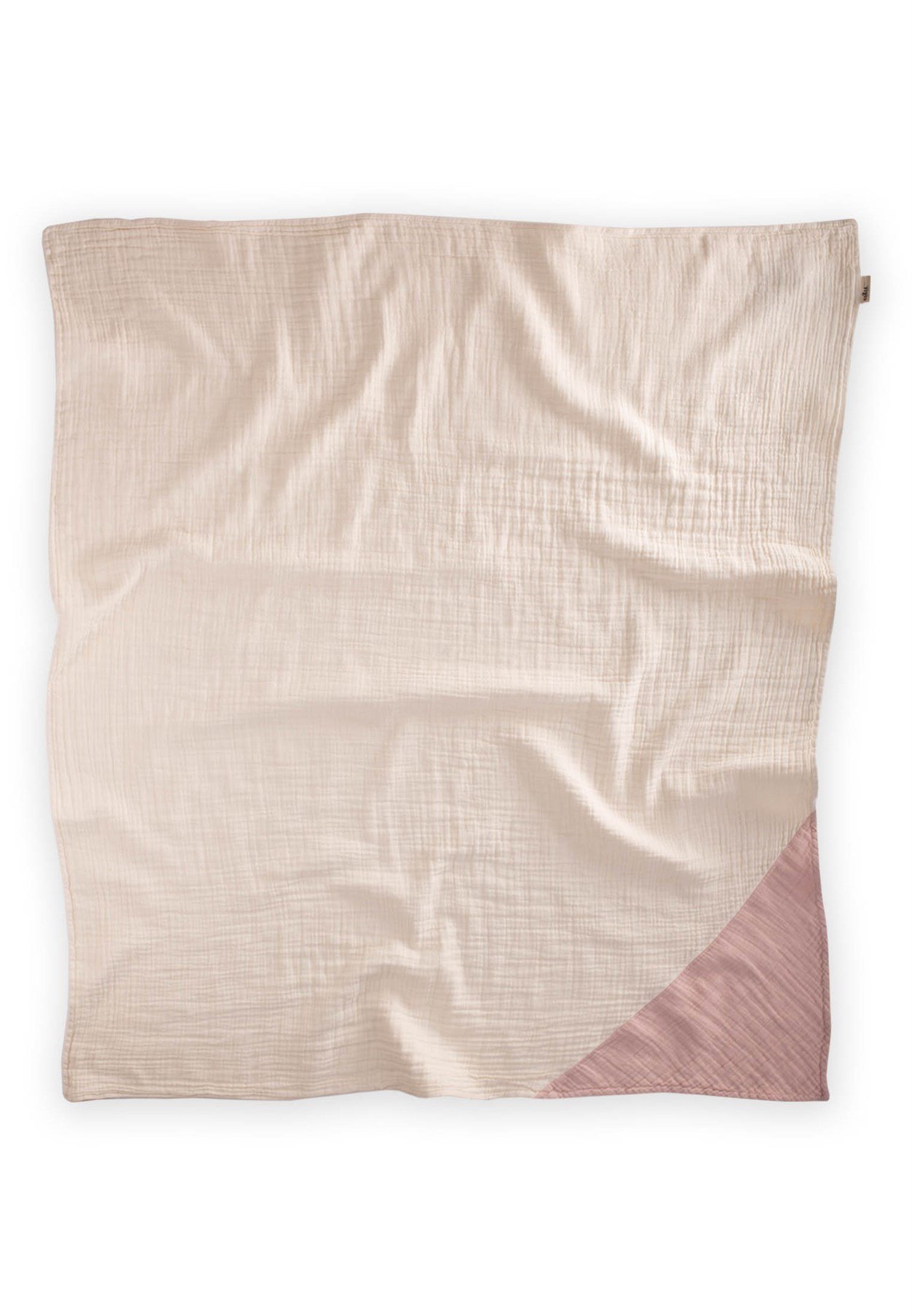 CigitÜçgen Köşeli Çift Kat Battaniye 85X90 Cm HAM PUDRA 