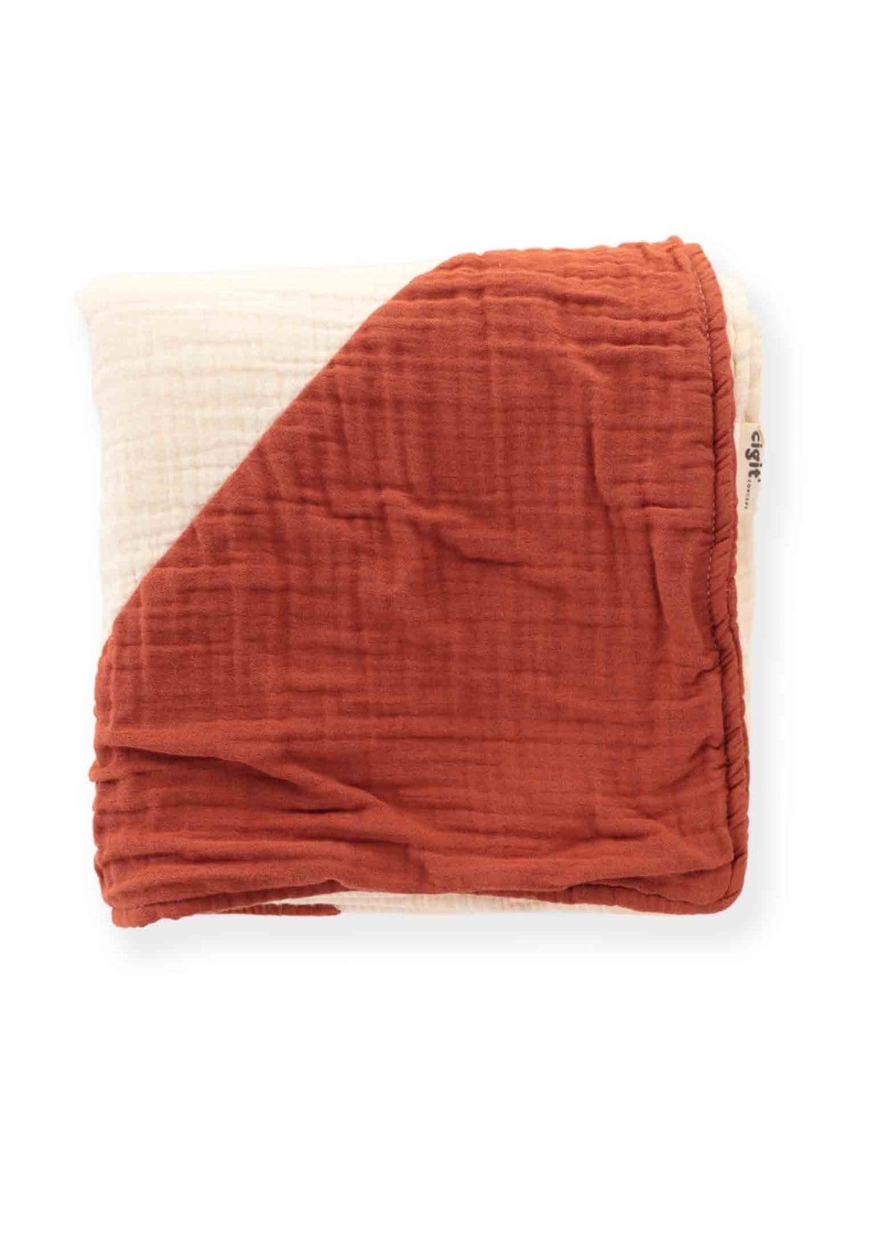 100309 - 5153Üçgen Köşeli Dört Kat Battaniye 85X90 Cm Rust - Yeni SezonCigitÜçgen Köşeli Dört Kat Battaniye 85X90 Cm Rust