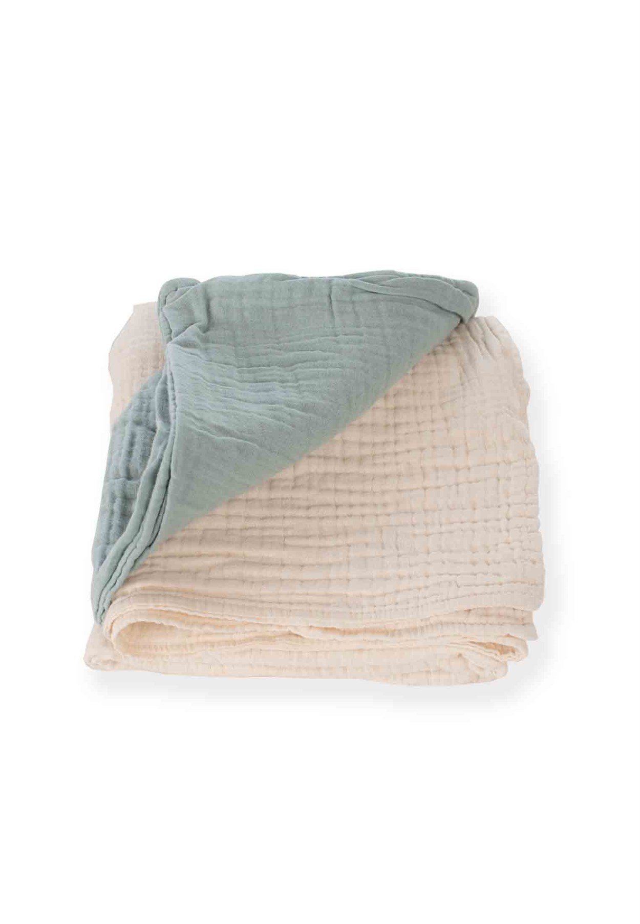 100309 - 5155CigitÜçgen Köşeli Çift Kat Battaniye 85X90 Cm HAM MİNT 