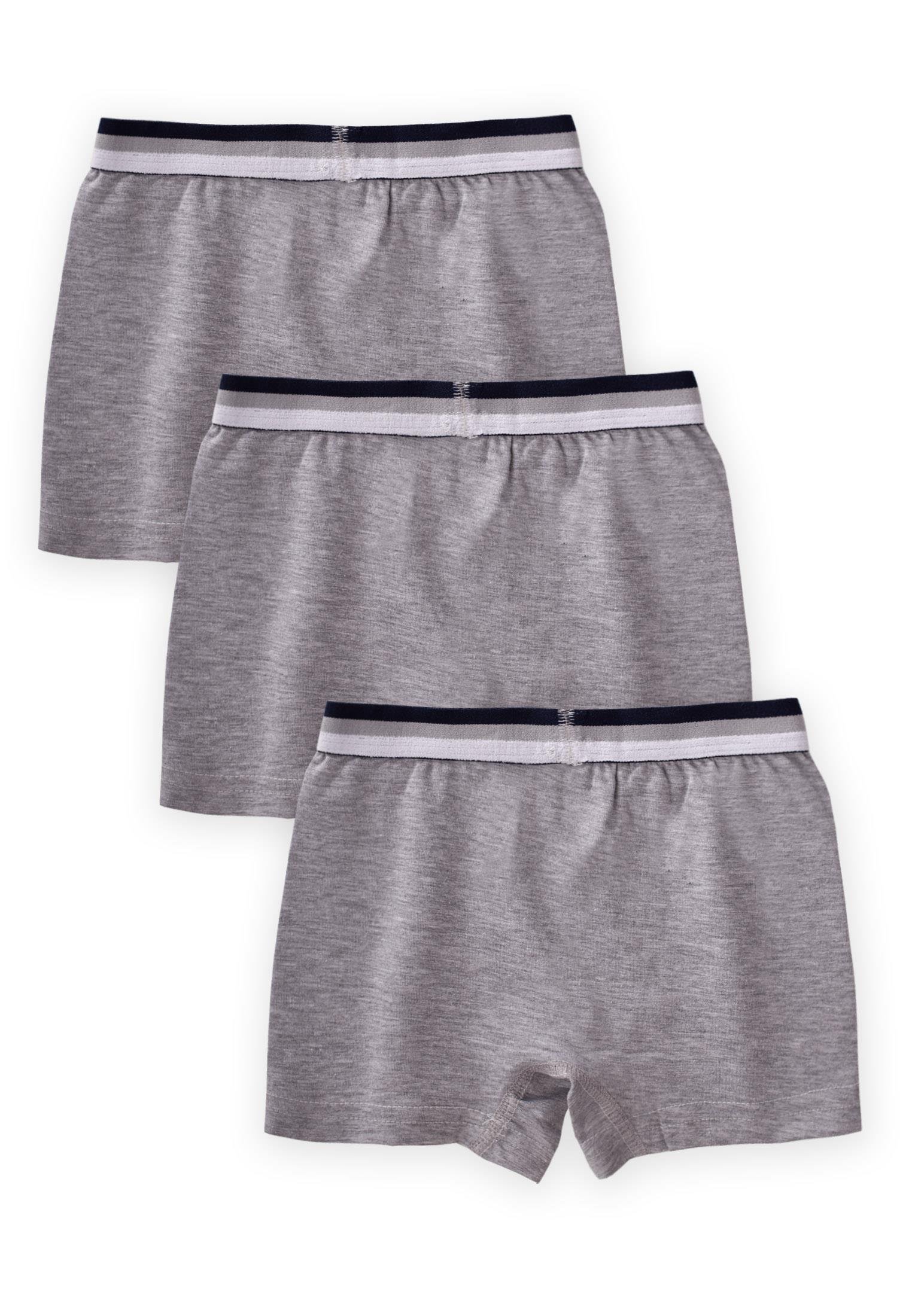 CigitÜçlü Erkek Boxer Set 2-9 yaş Gri