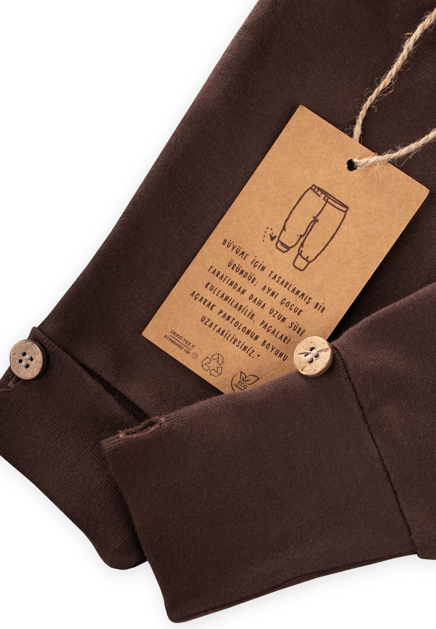 CigitUzayabilen Tayt Pantolon 0-3 Yaş KAHVERENGİ