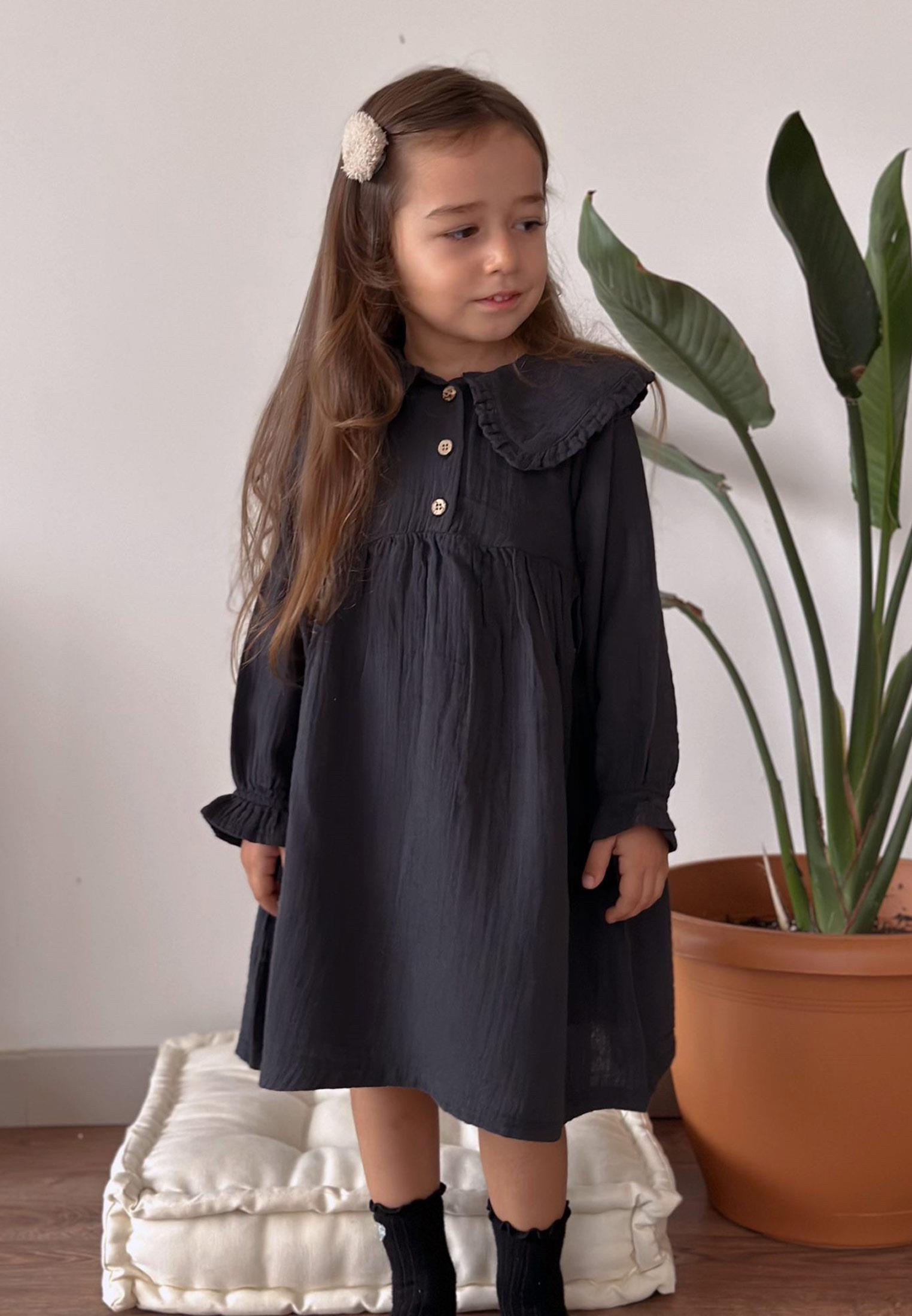 CigitSeasonal Dress 2-10 Years Anthracite