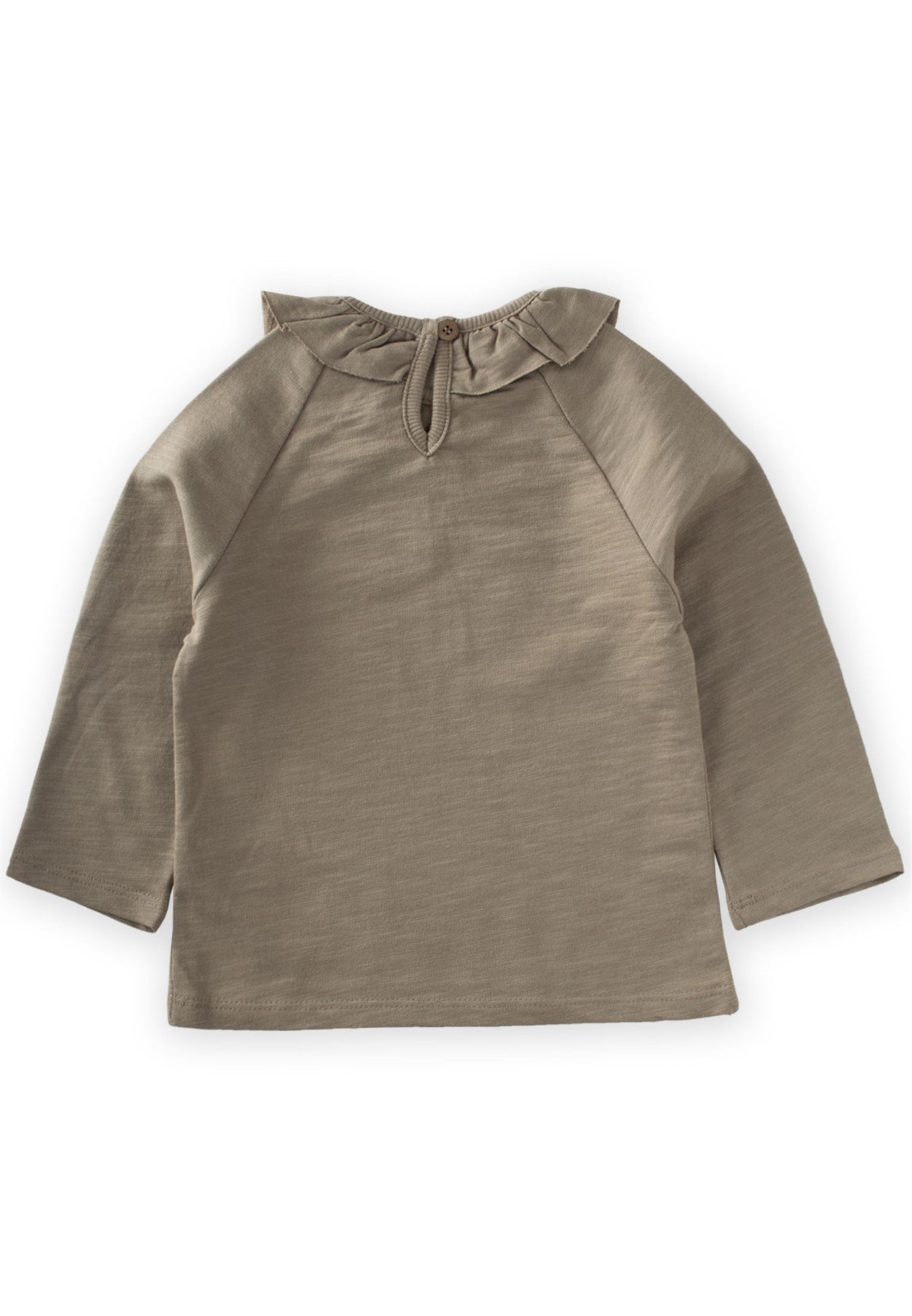 70964 - 5020Yakası Fırfırlı Reglan Kol Mevsimlik Sweat 2-8 Yaş Vizon - Yeni SezonCigitYakası Fırfırlı Reglan Kol Mevsimlik Sweat 2-8 Yaş Vizon