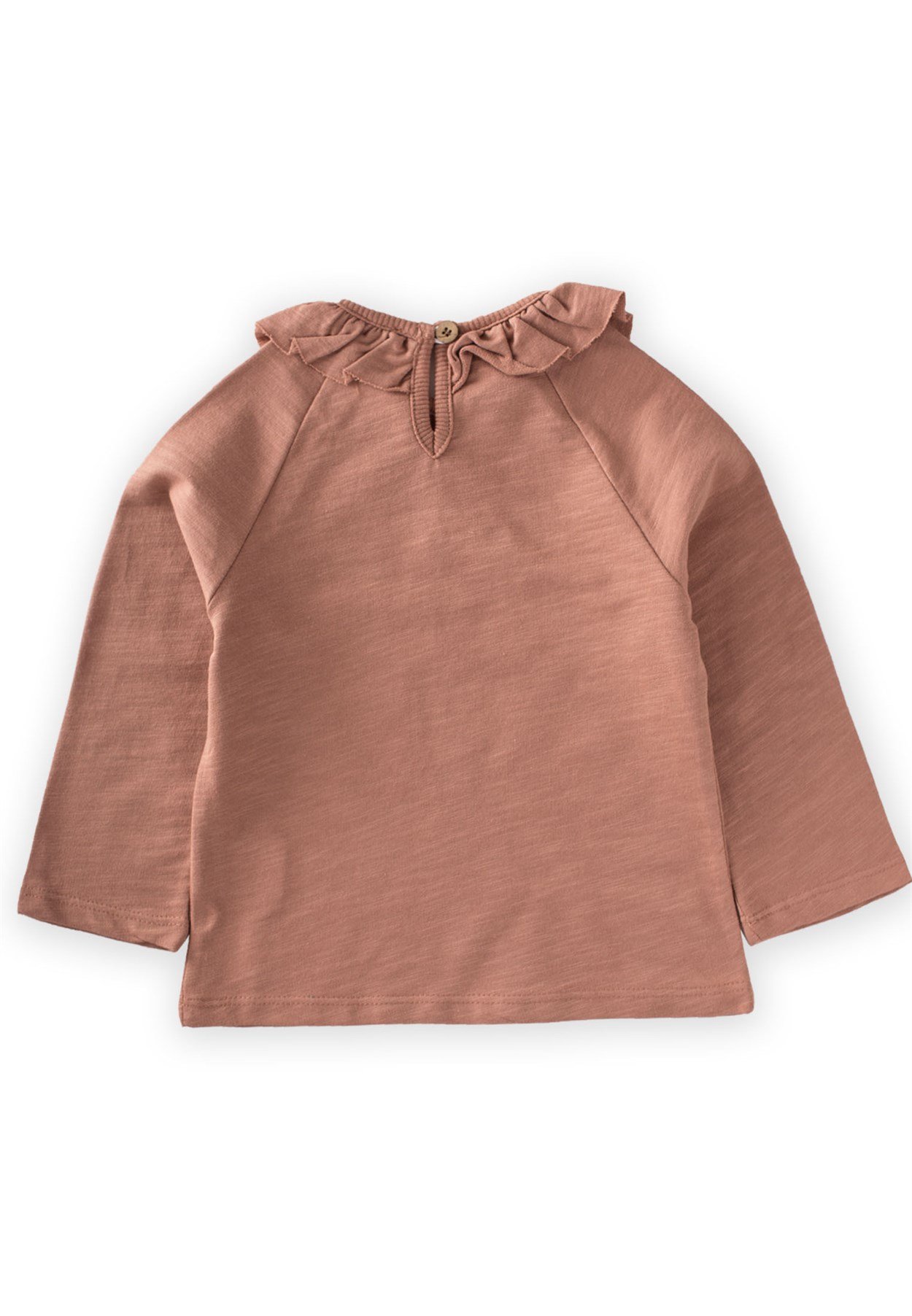 70964 - 5068Yakası Fırfırlı Reglan Kol Mevsimlik Sweat 2-8 Yaş Açık Kahve - Yeni SezonCigitYakası Fırfırlı Reglan Kol Mevsimlik Sweat 2-8 Yaş Açık Kahve