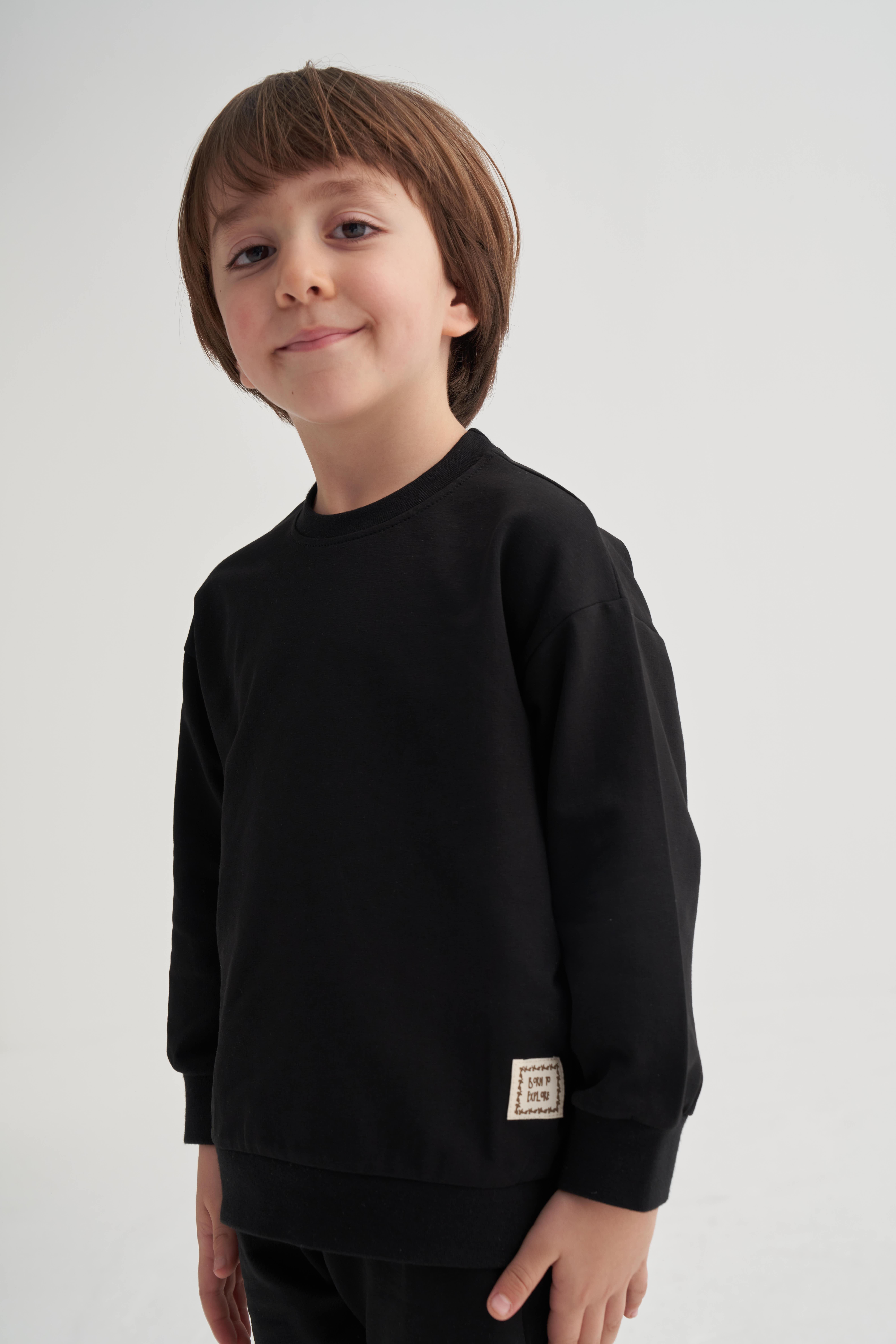 CigitBasic Eşofman Takım 2-7 Yaş SİYAH