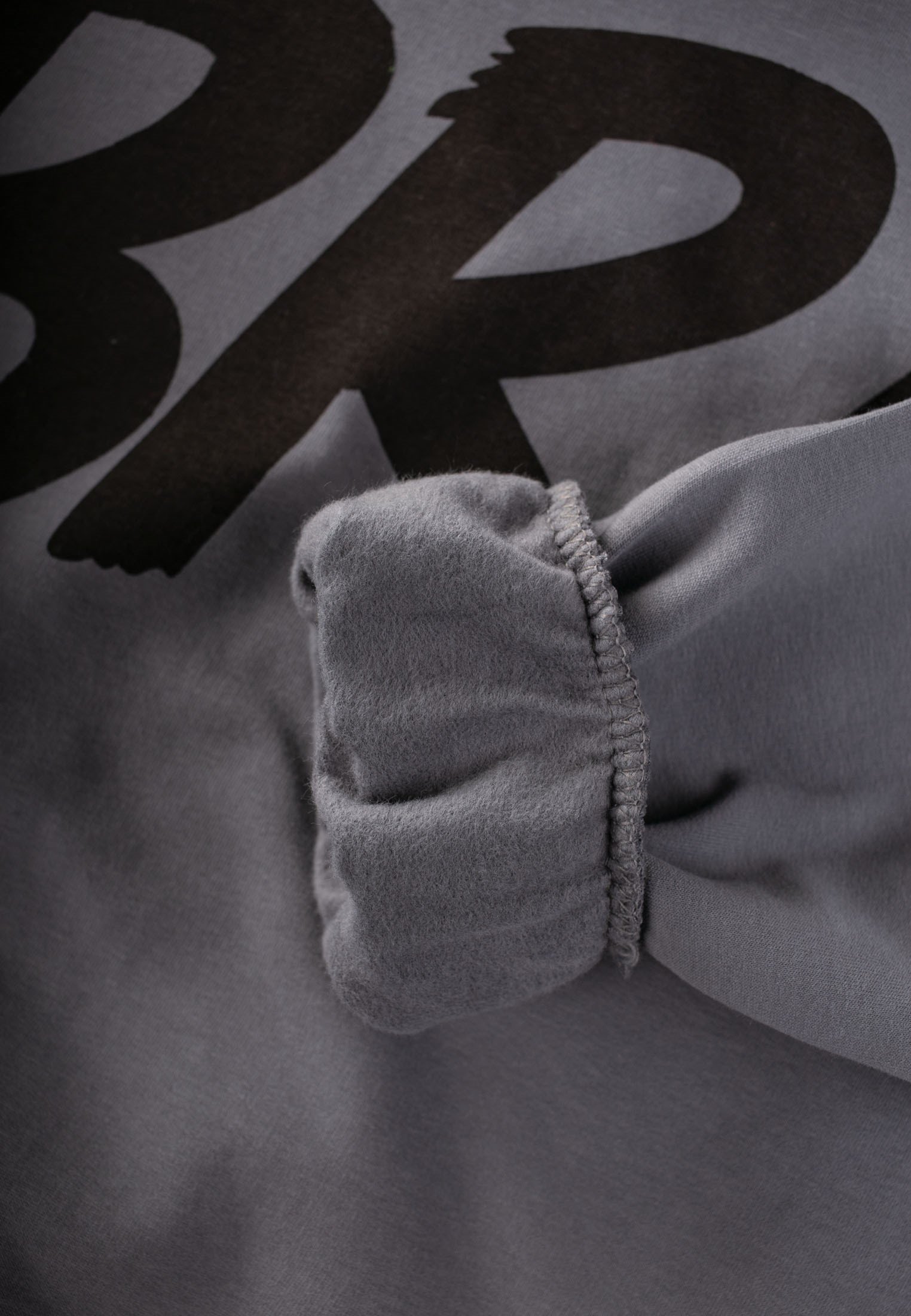 CigitBaskılı Erkek Çocuk Kışlık Sweatshirt 8-12 Yaş Gri