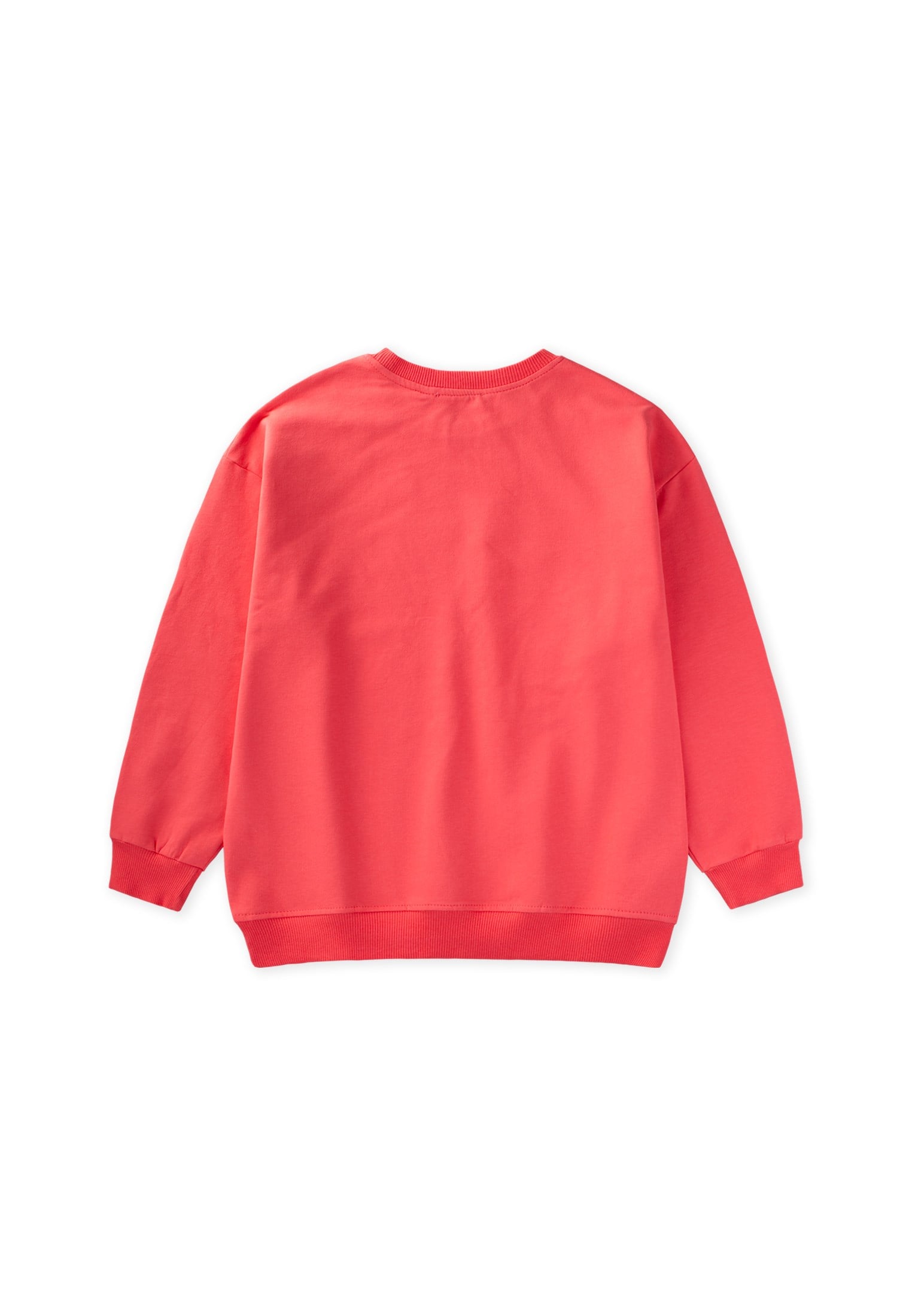 CigitBaskılı Kız Çocuk Kışlık Sweatshirt 8-12 Yaş Mercan