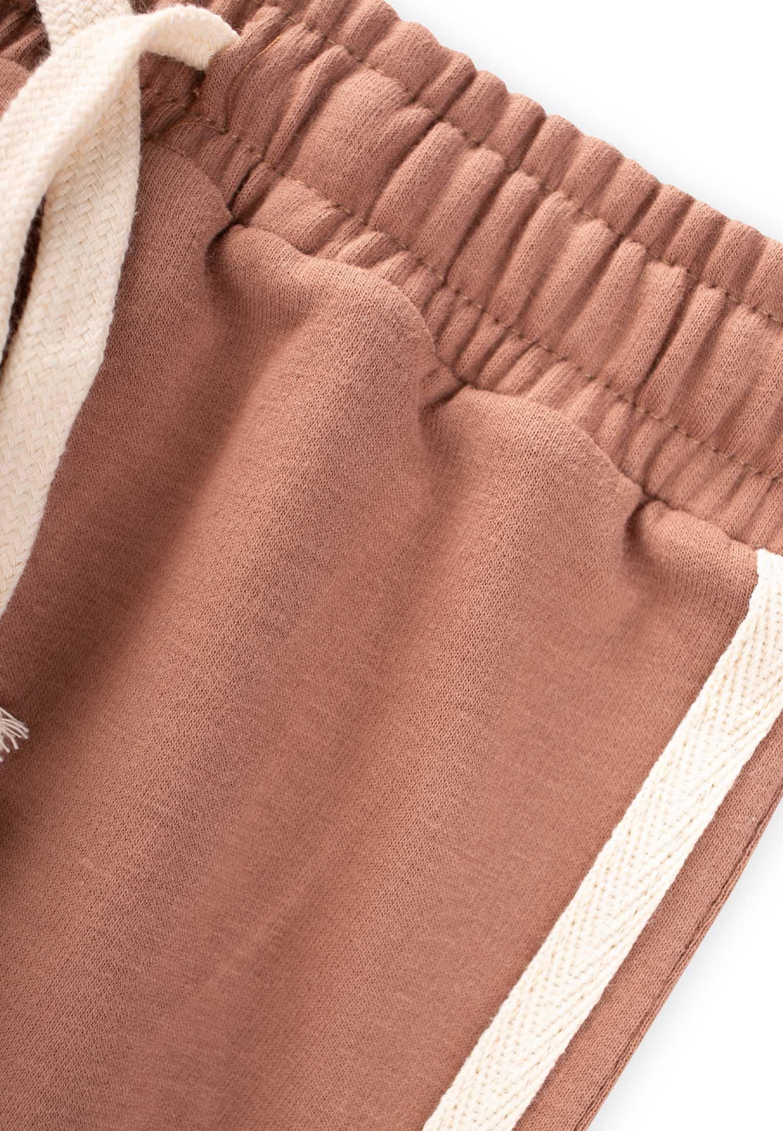 CigitŞerit Detaylı Eşofman 2-10 Yaş Açık Kahve
