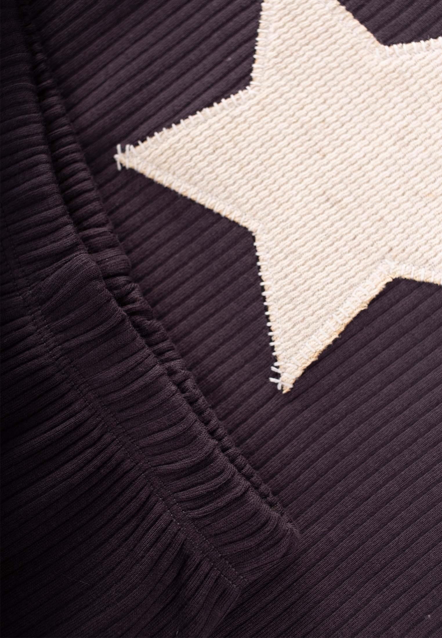 CigitYıldız Aplikeli Pijama Takım 1-8 Yaş Antrasit