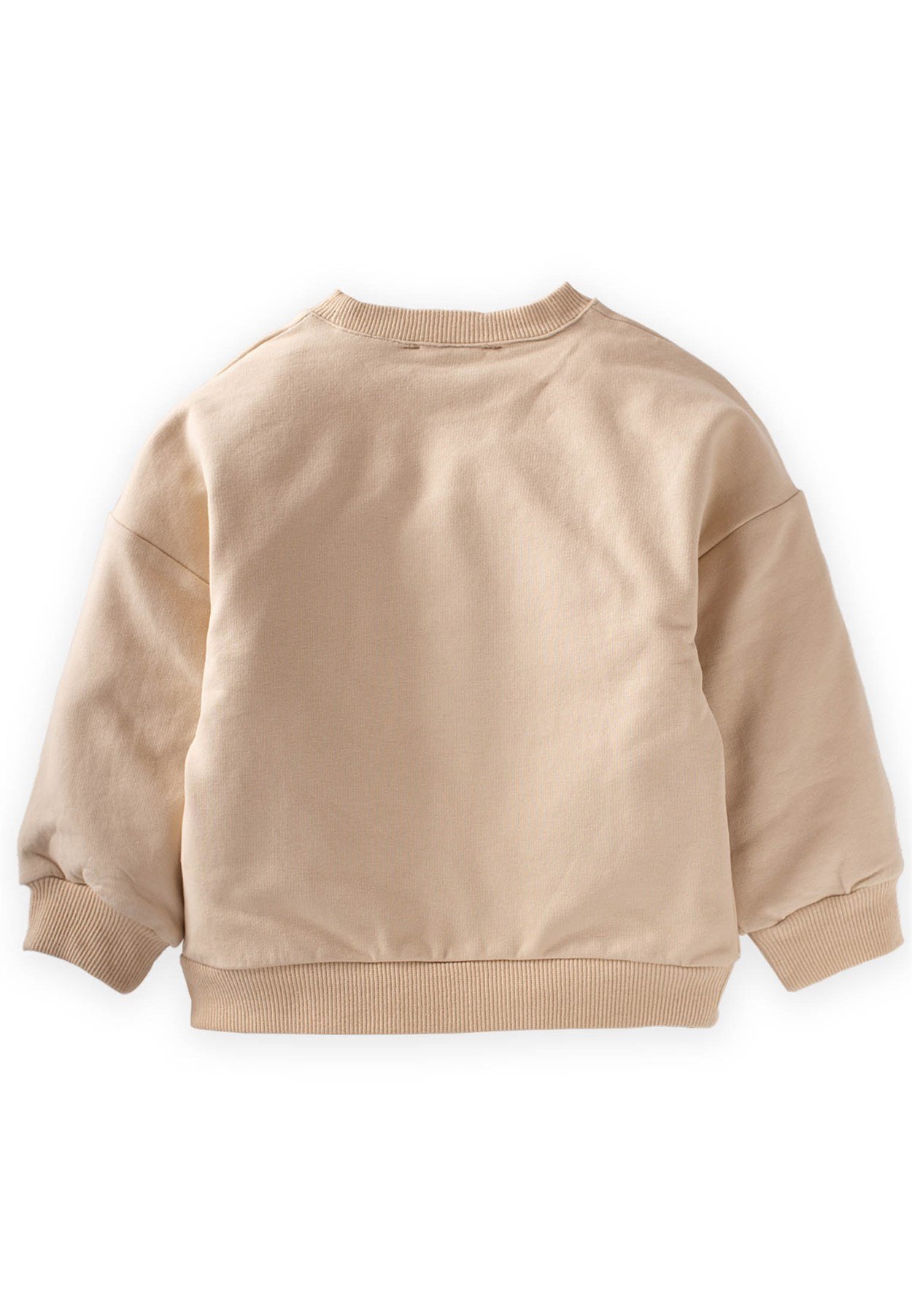 81032 - 5122Yıldız Aplikeli Sweatshirt 2-9 Yaş Kum - Yeni SezonCigitYıldız Aplikeli Sweatshirt 2-9 Yaş Kum