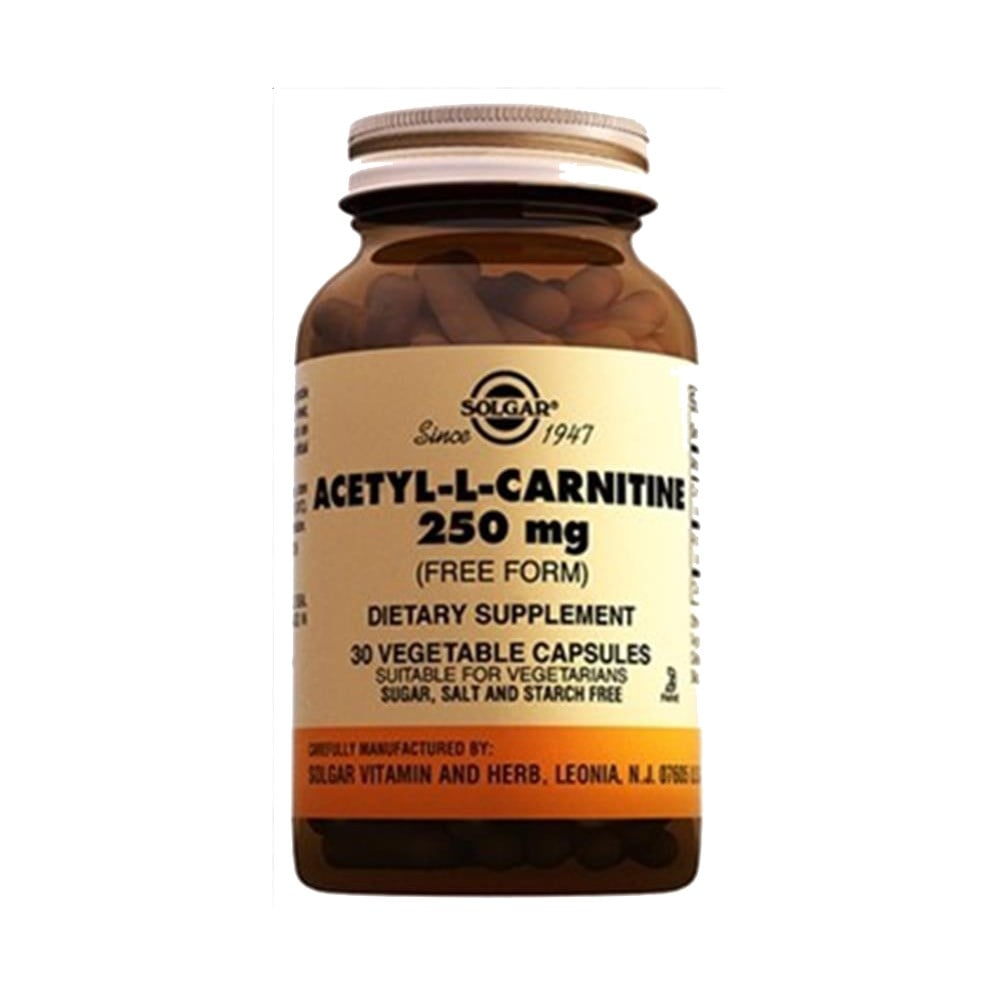Solgar Acetyl L-Carnitine 250 mg 30 Kapsül