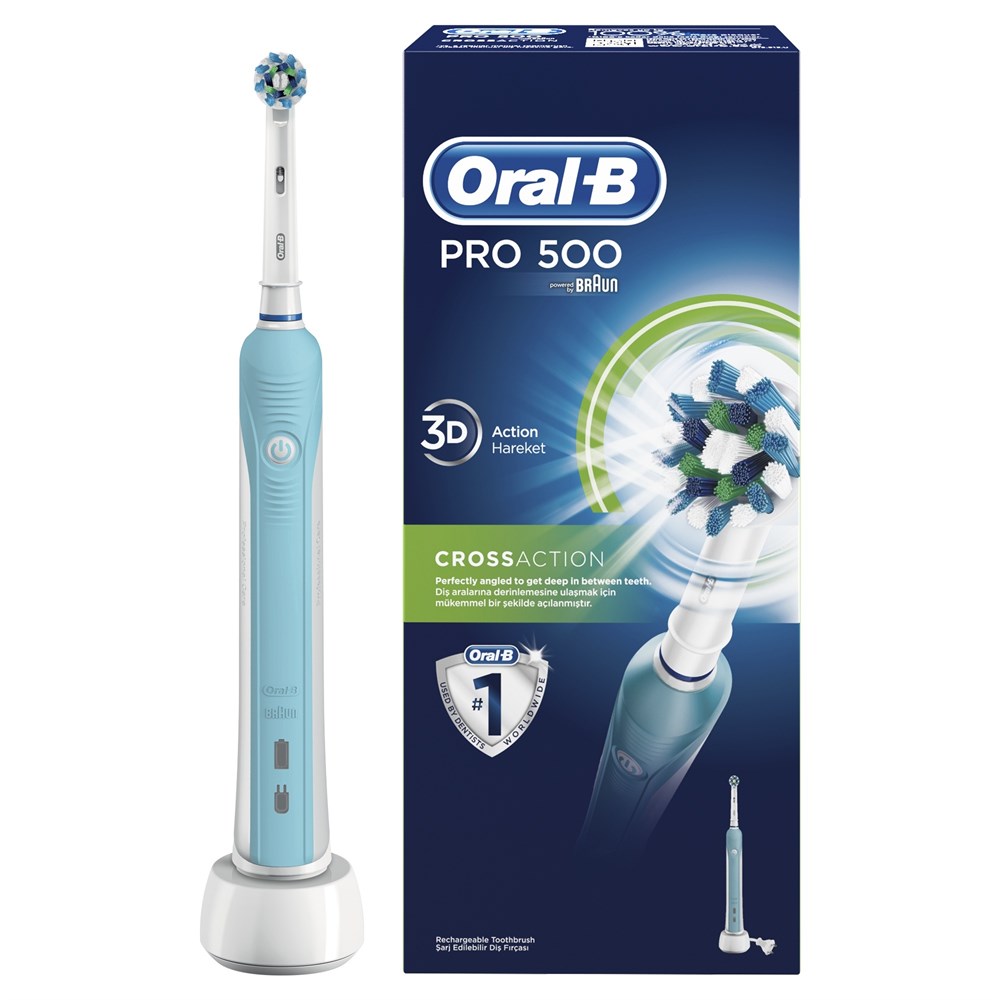 Oral-B Pro 500 Şarj Edilebilir Diş Fırçası