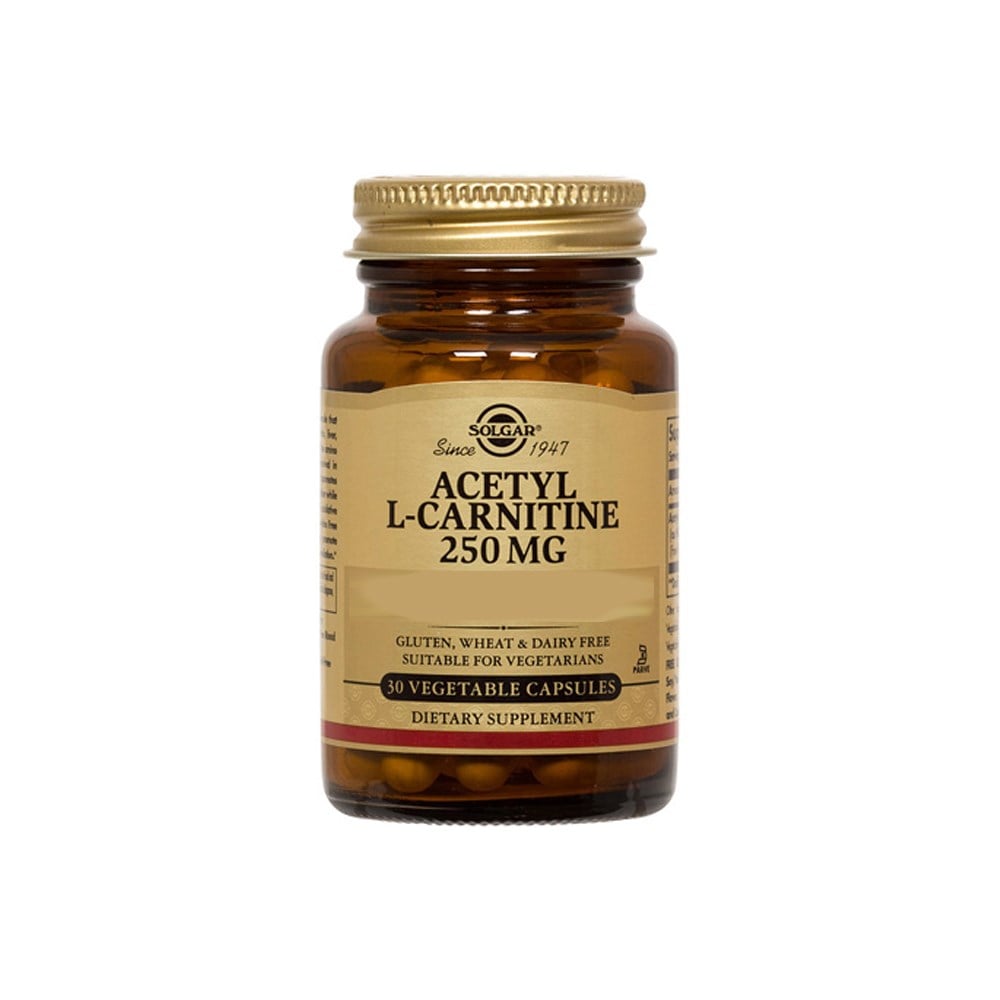 Solgar Acetyl L-Carnitine 250 mg 30 Kapsül