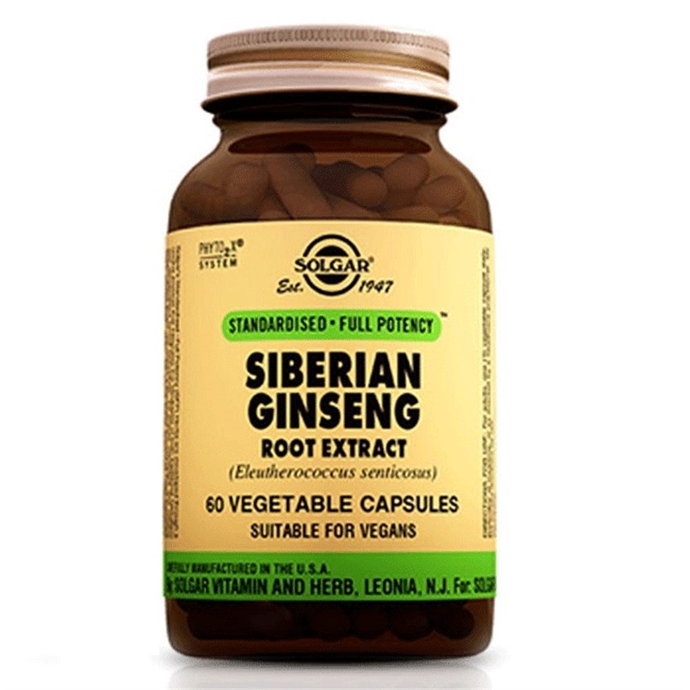 Solgar Siberian Ginseng Root Extract 60 Kapsül