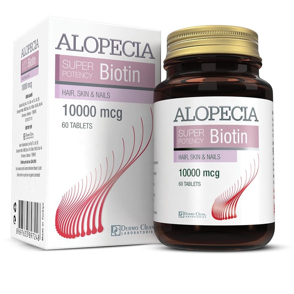 ALOPECIA Biotin 10000 mcg 60 Tablet