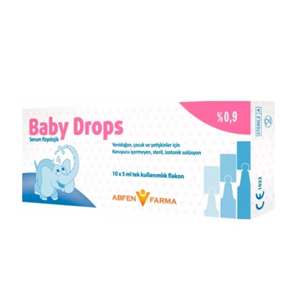 Baby Drops Serum Fizyolojik 10 x 5 ml Flakon