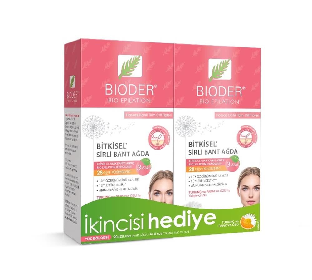 Bioder Epiten Sirli Bant Ağda - Vücut (Hassas/Spirulina)