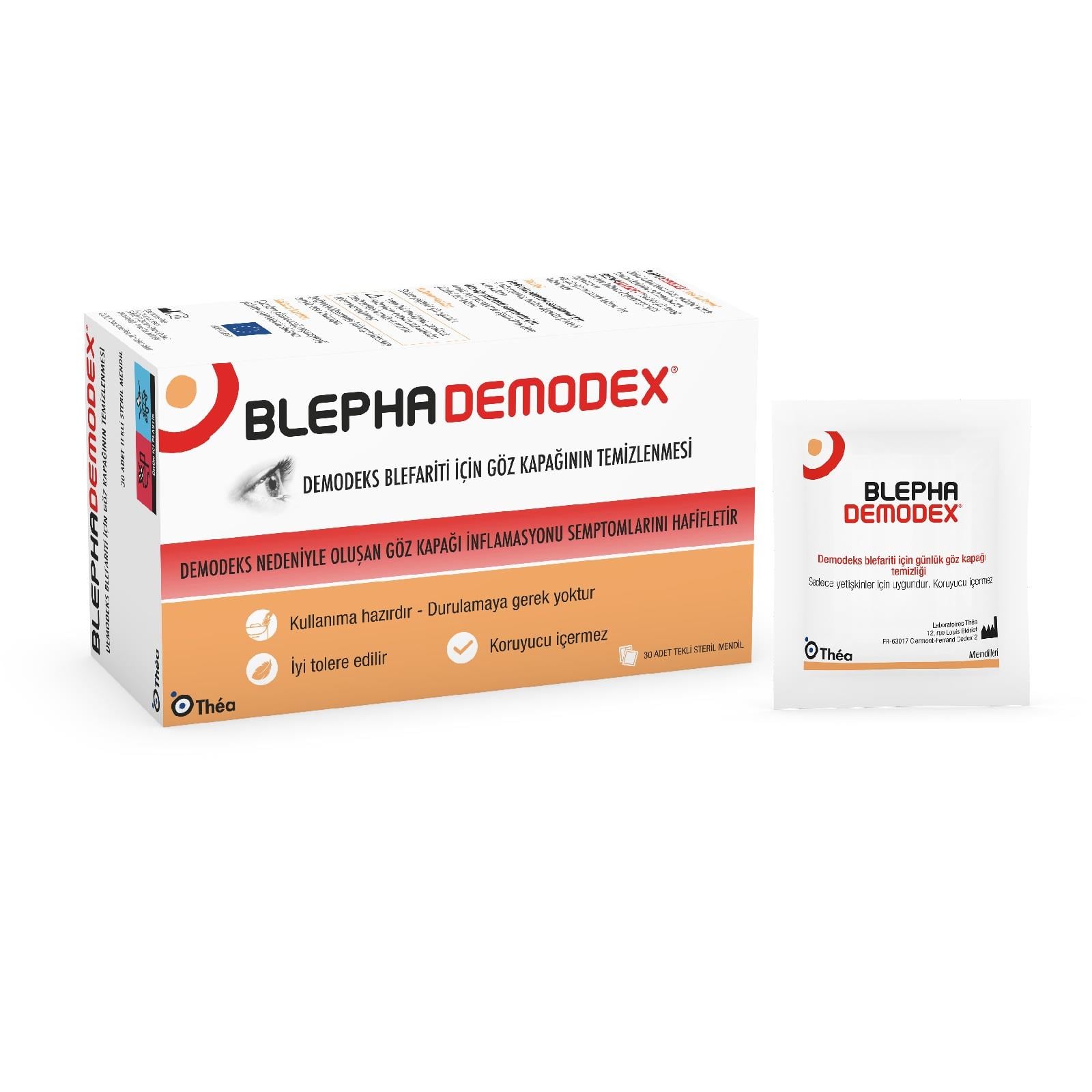 Blephademodex Göz Kapağı Temizleme Mendili 30 Adet